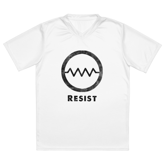 Resist Political Art Recycled Unisex Sports Jersey