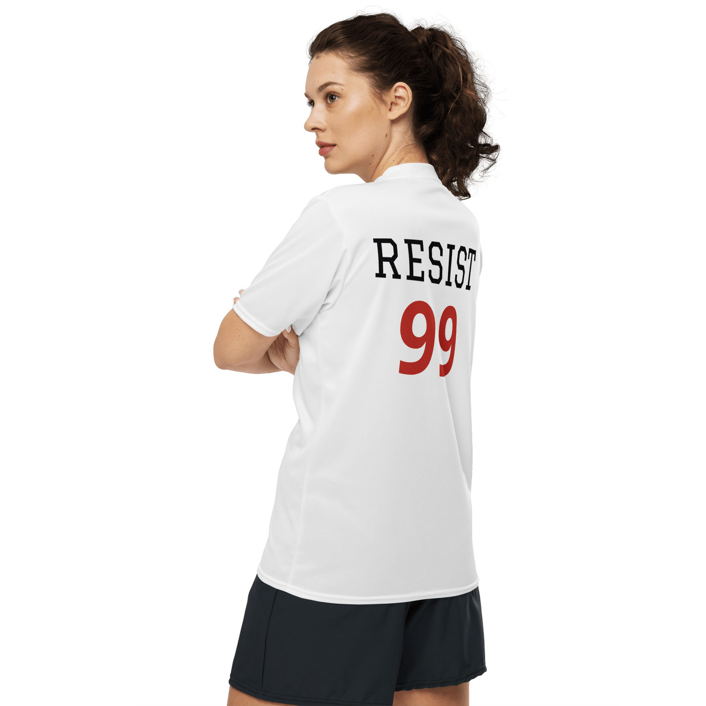 Resist - Recycled unisex sports jersey - Propaganda Department