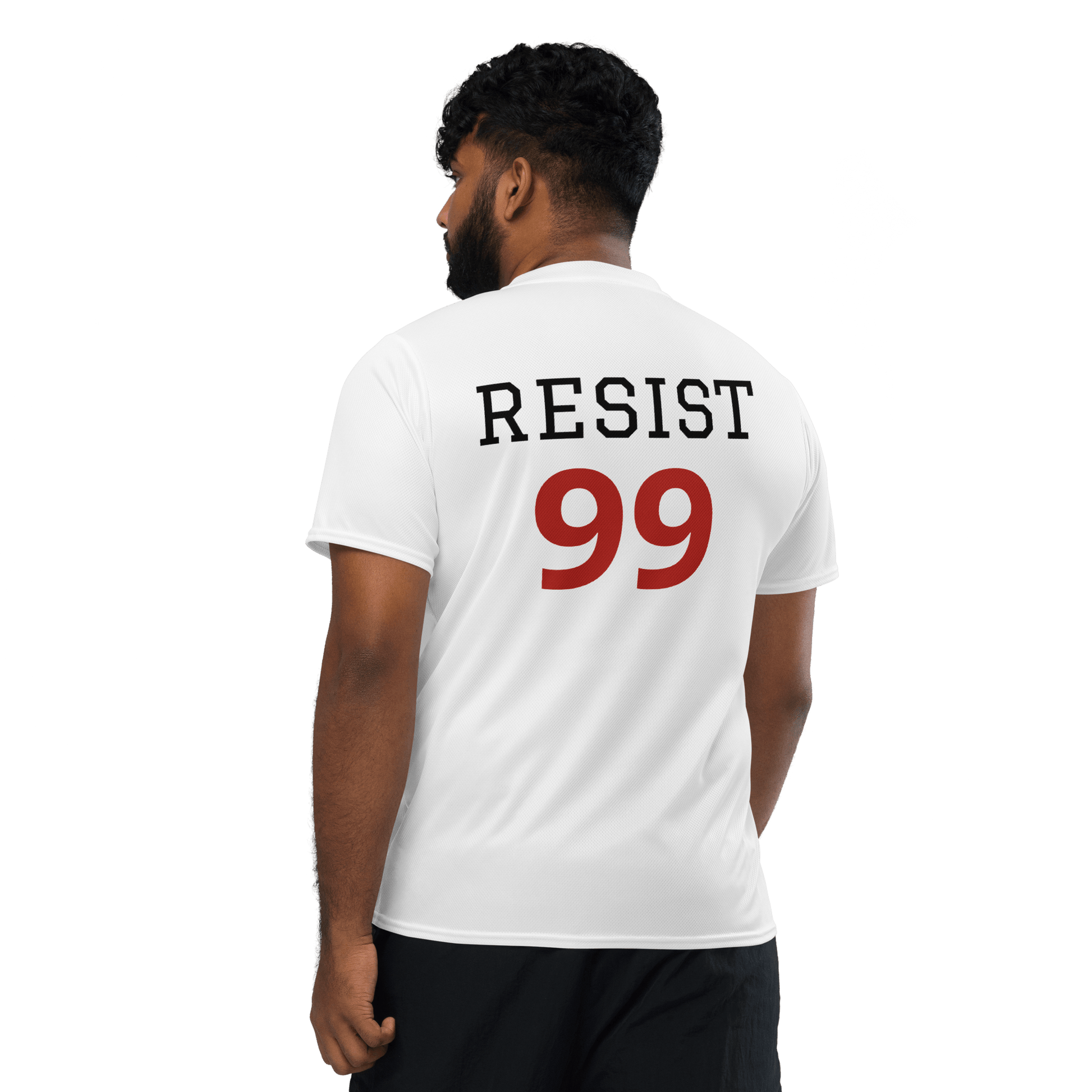 Resist - Recycled unisex sports jersey - Propaganda Department