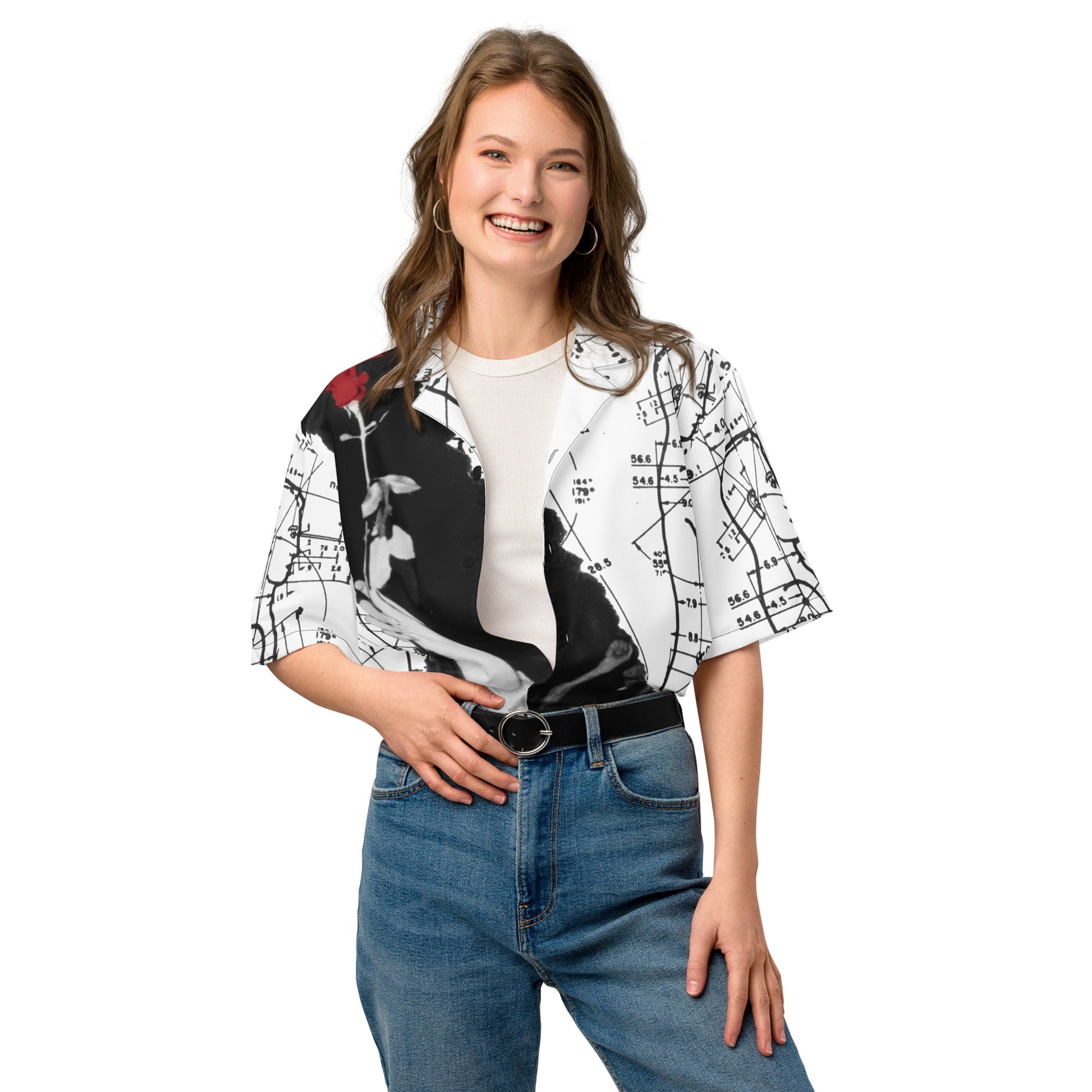 Peter Kennard Rose Diagrams - Unisex button shirt - Propaganda Department