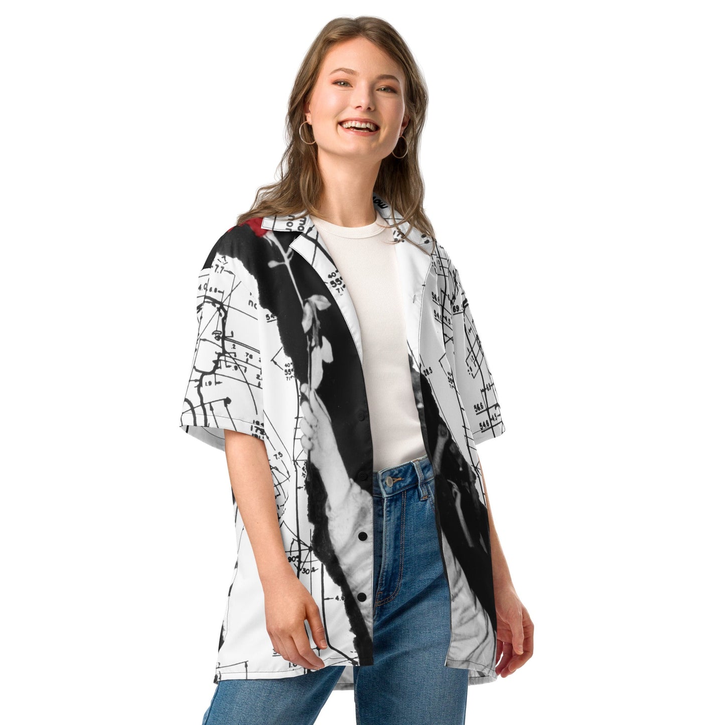 Peter Kennard Rose Diagrams - Unisex button shirt - Propaganda Department