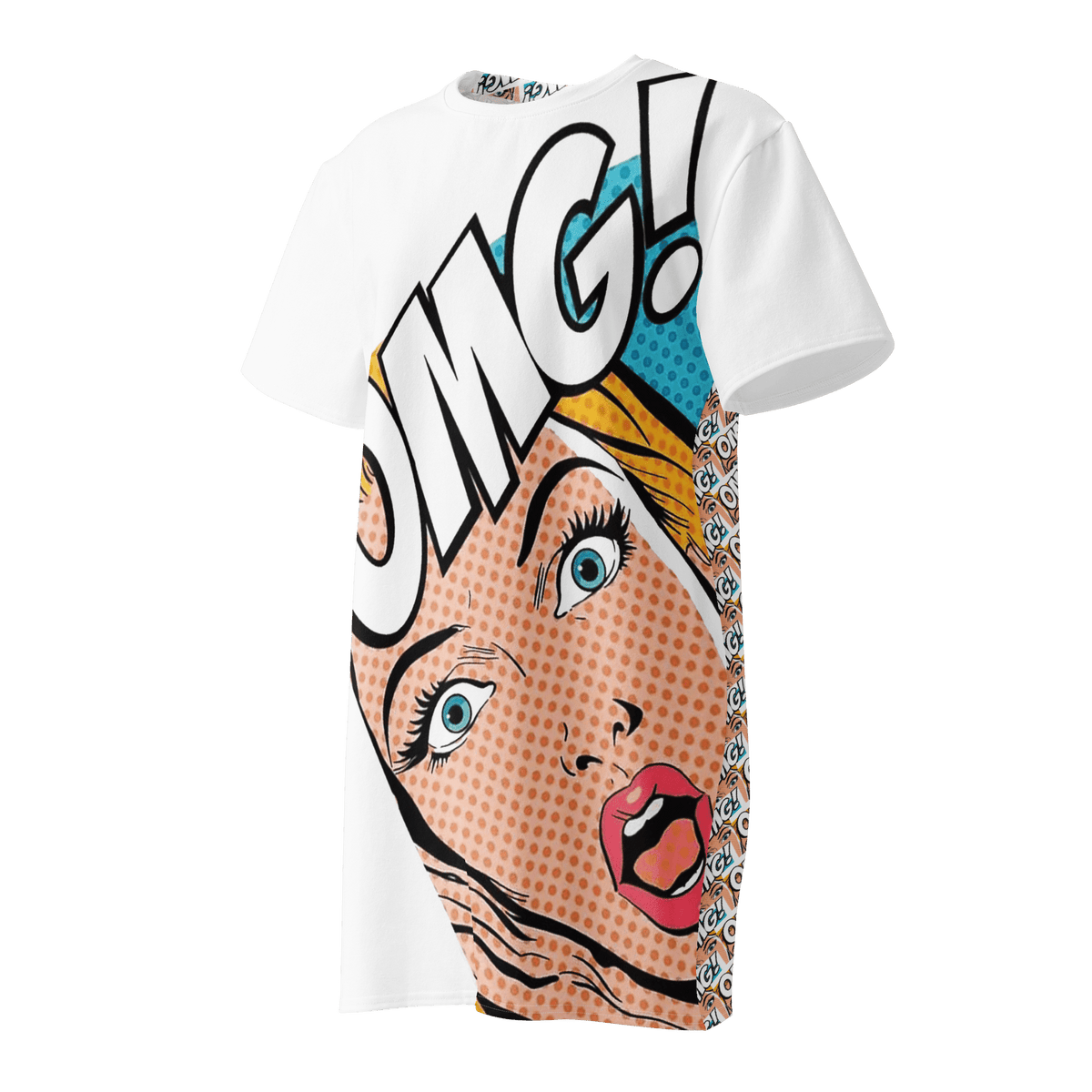 Roy Lichtenstein OMG - Cotton t-shirt dress - Propaganda Department