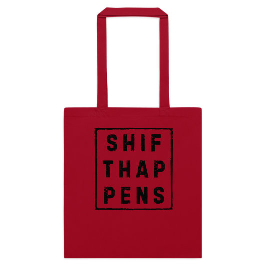 Shift Happens Cotton Colour Tote Bag