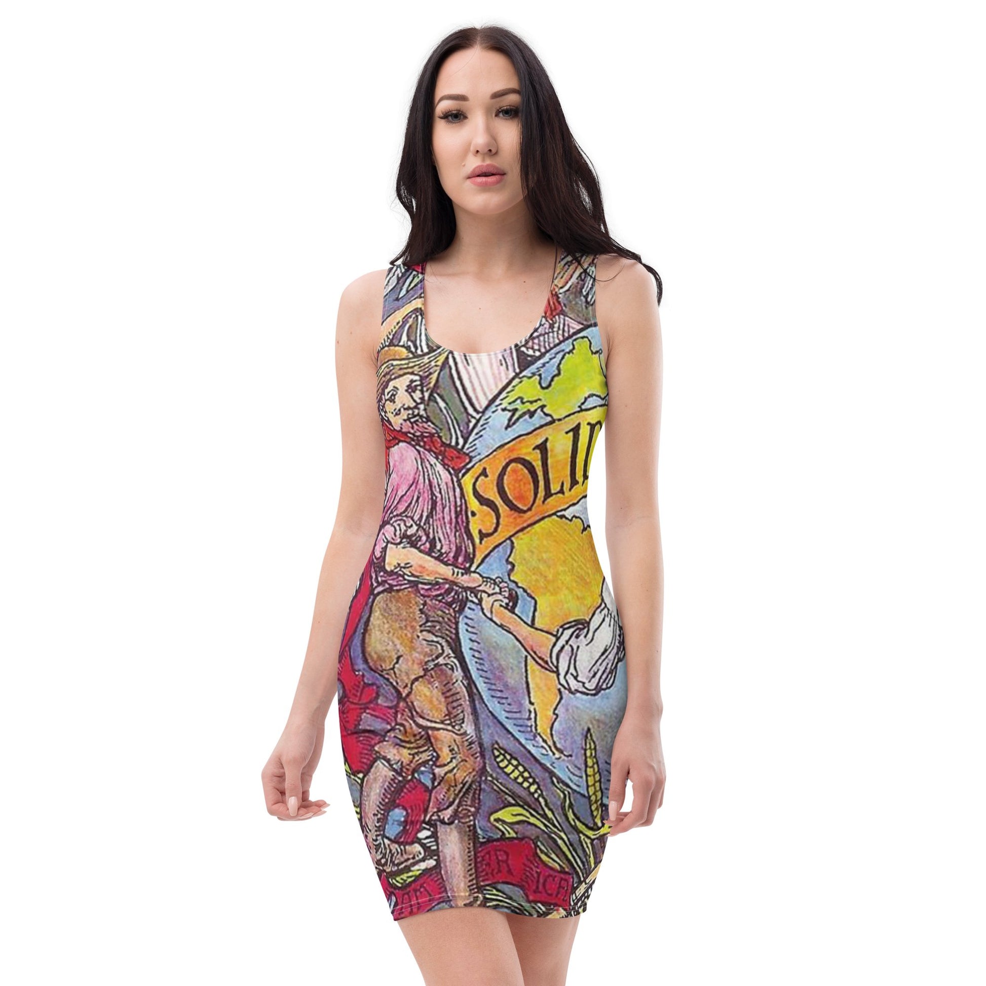 Solidarity - Walter Crane design Bodycon dress - Propaganda Department