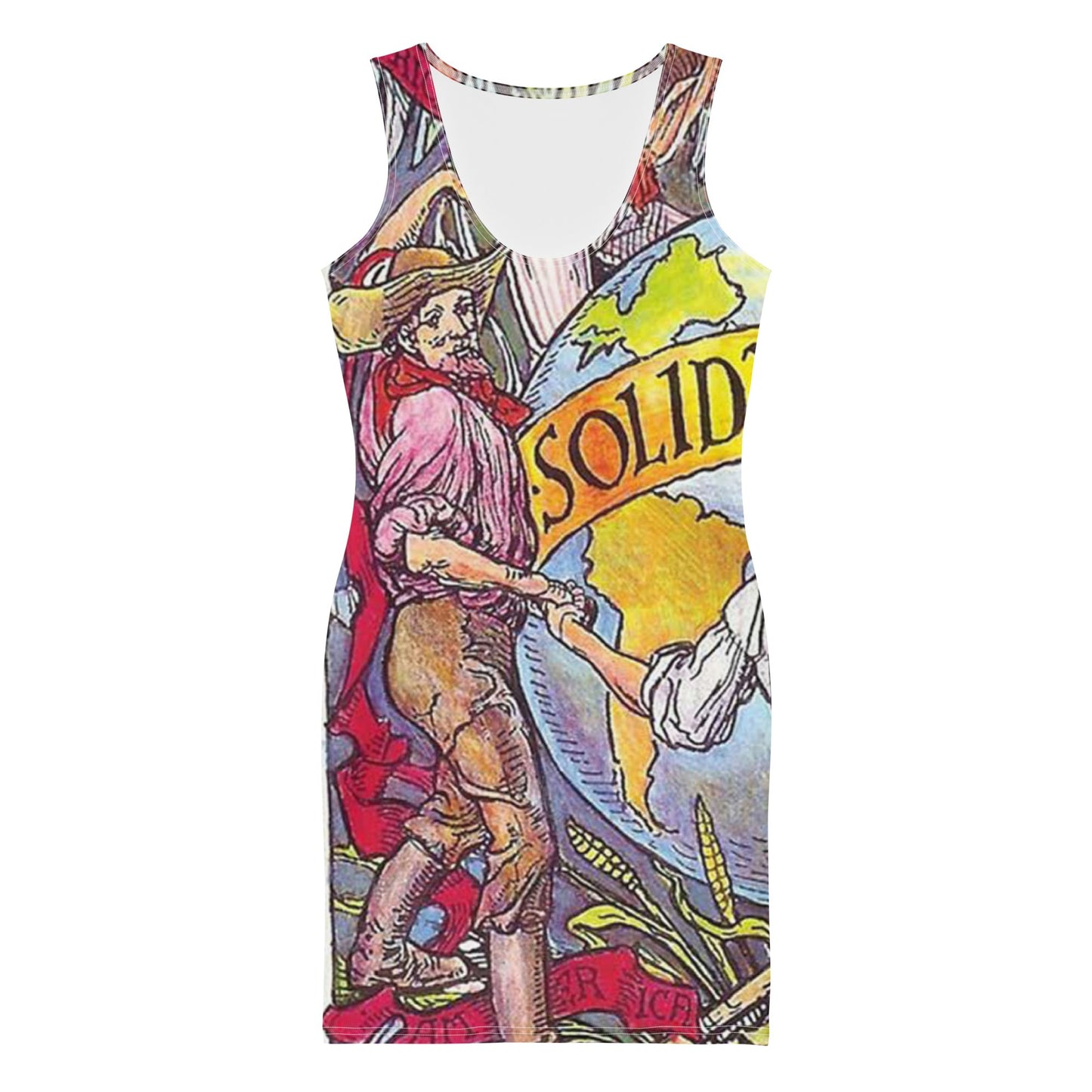 Solidarity - Walter Crane design Bodycon dress - Propaganda Department