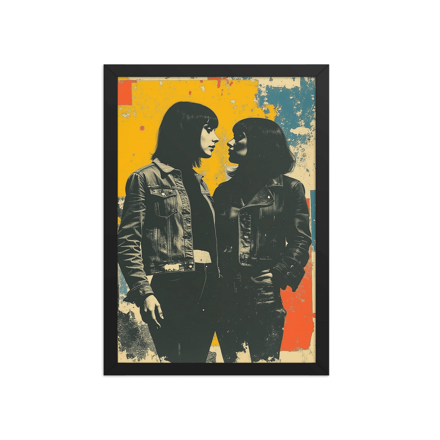 Together Partisan Faction framed print, solidarity wall art, Pen vs Sword