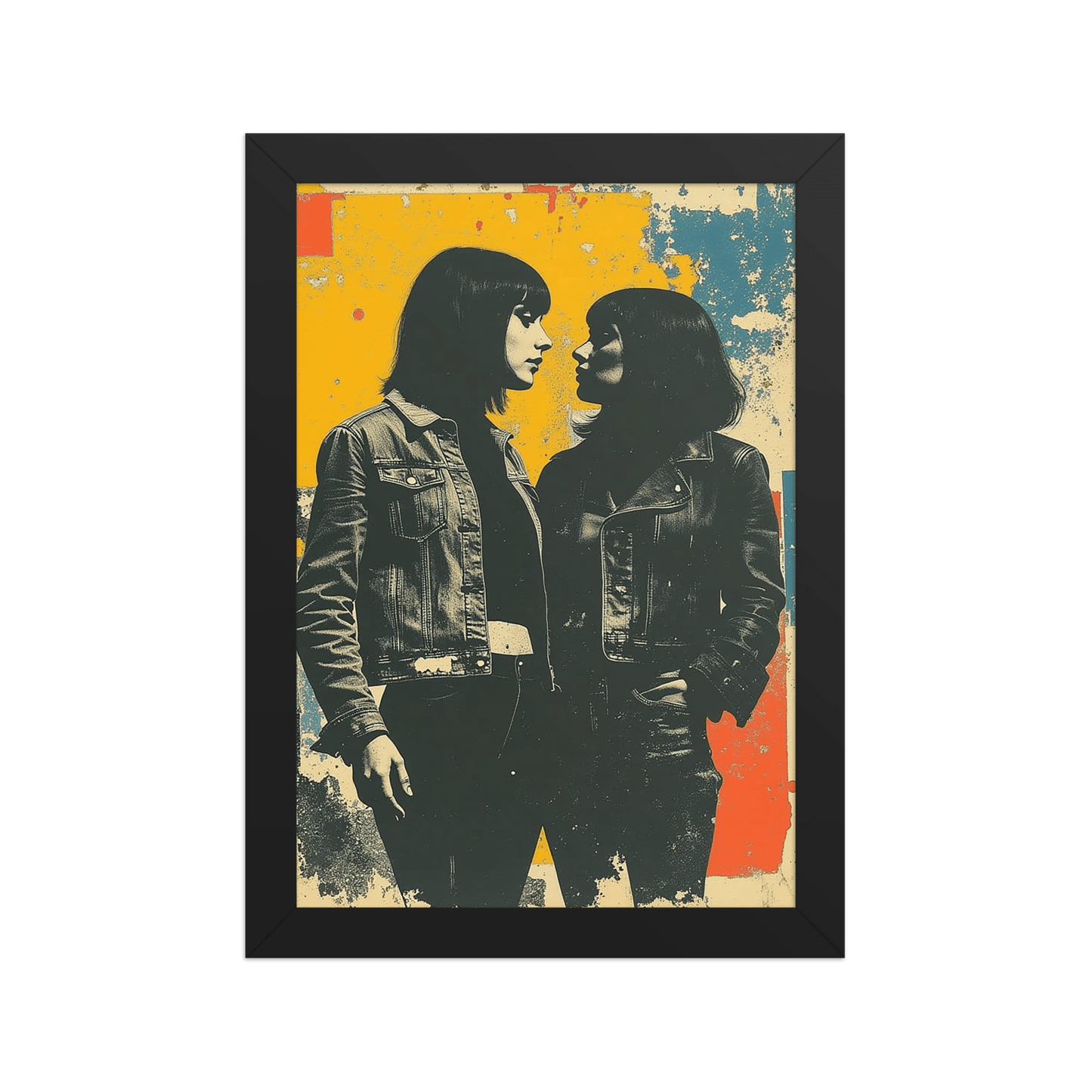 Together Partisan Faction framed print, solidarity wall art, Pen vs Sword