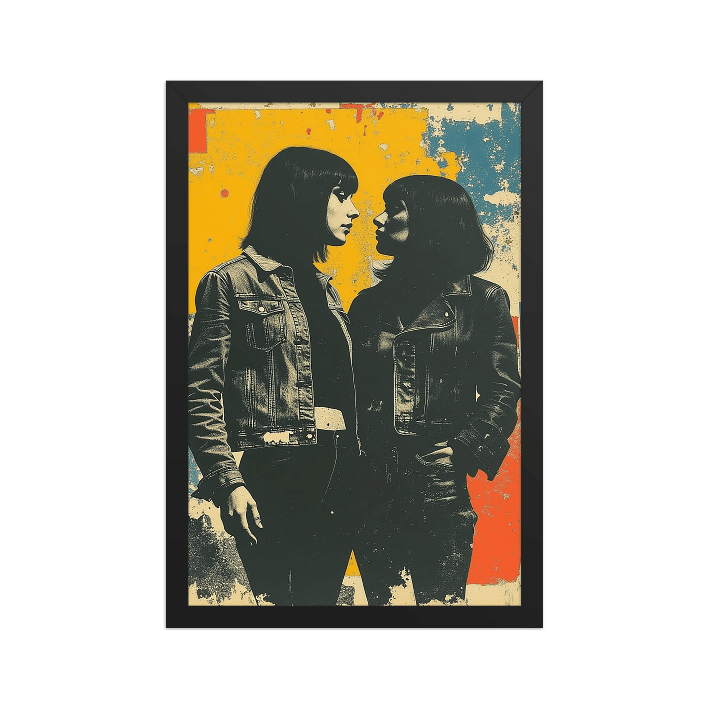 Together Partisan Faction framed print, solidarity wall art, Pen vs Sword