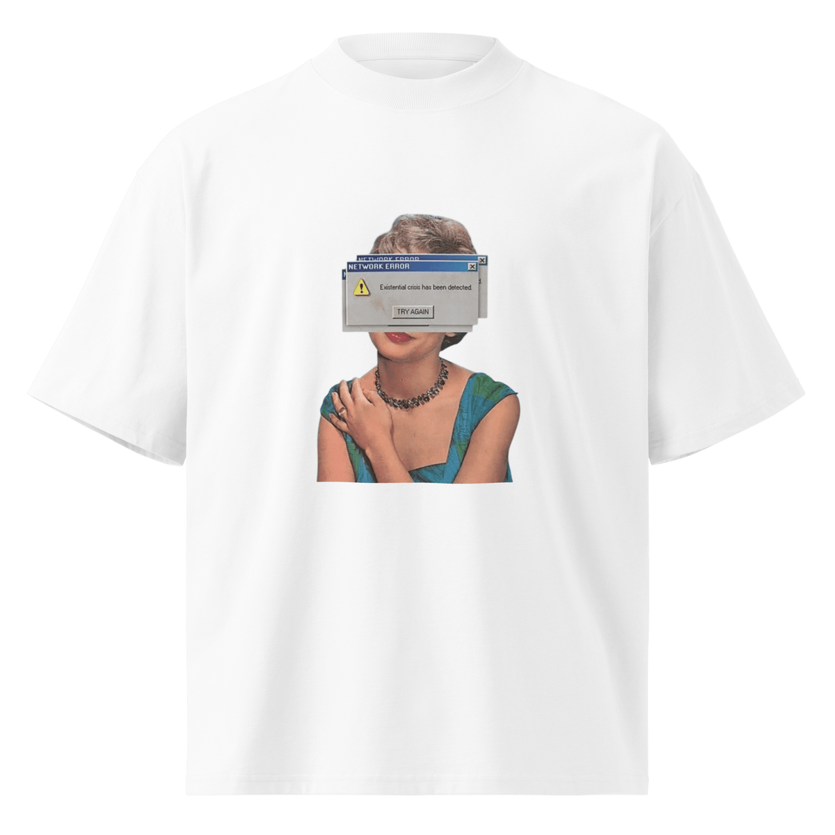 Try Again Existential Crisis Organic Oversized Tee