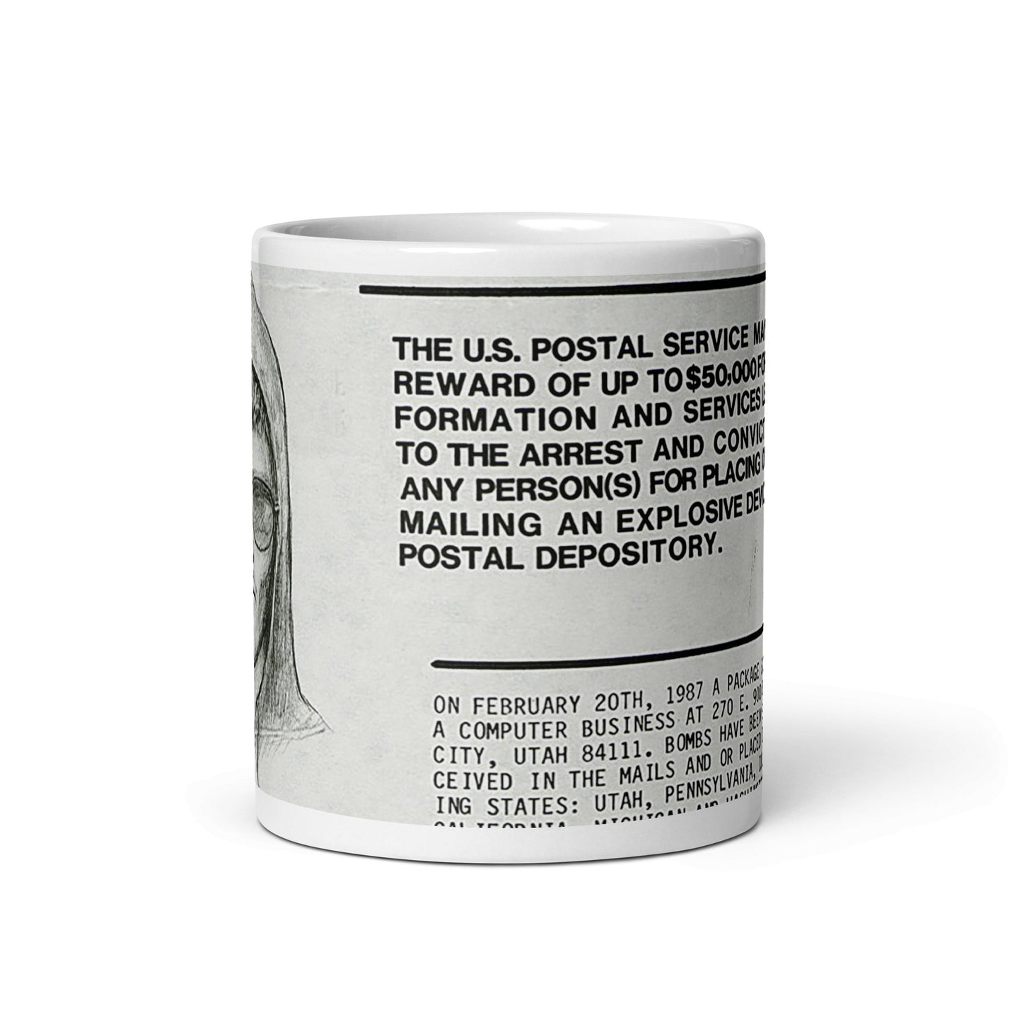 Unabomber Wanted Poster Mug - Propaganda Department