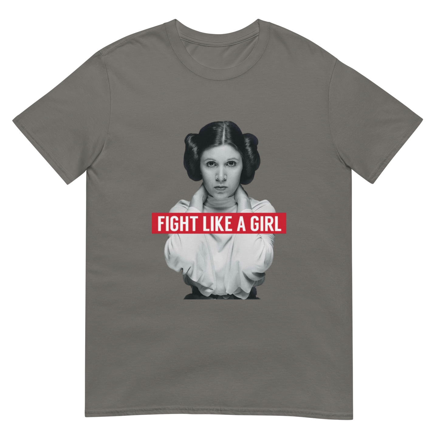Fight Like a Girl - Princess Leia Short-Sleeve Unisex T-Shirt