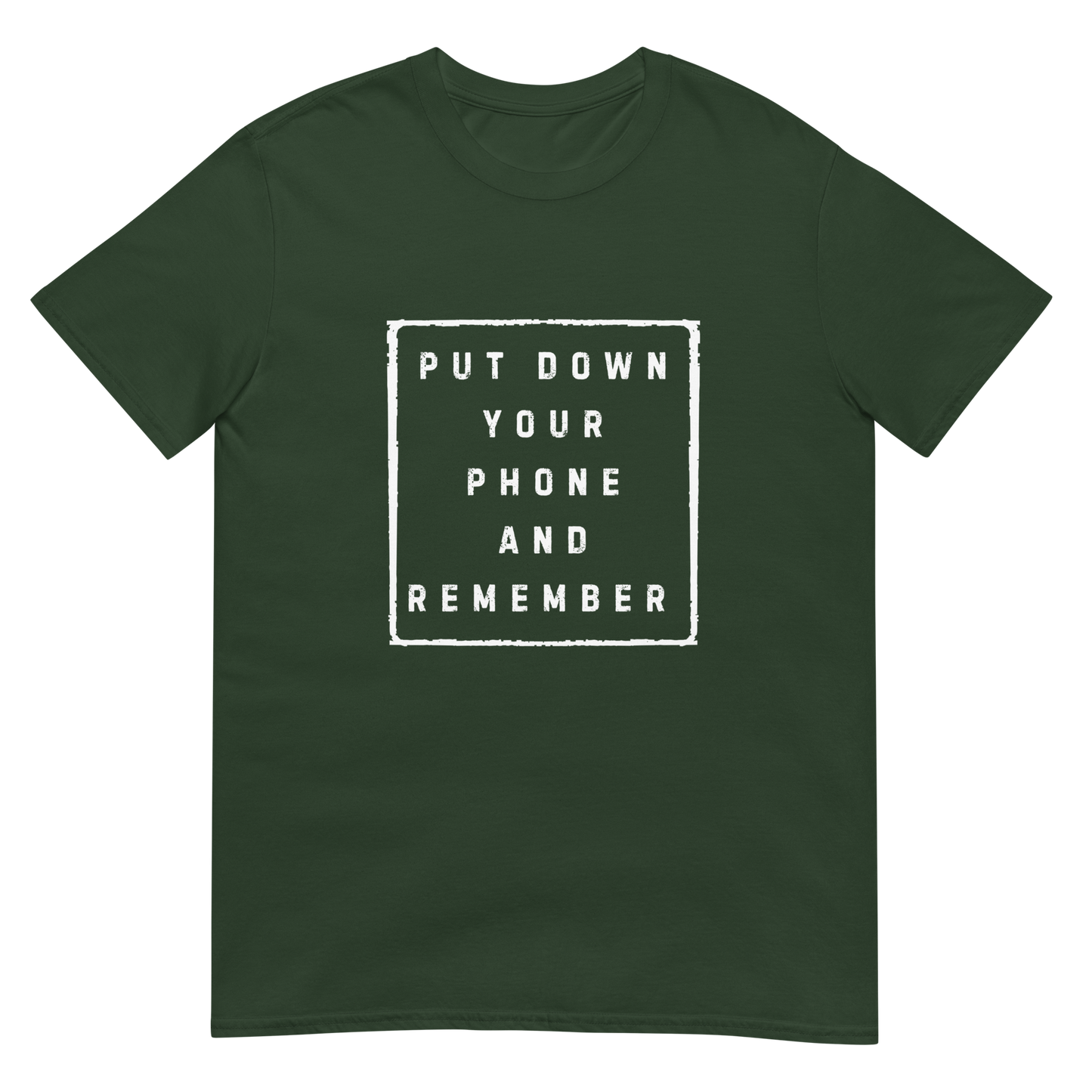 Put down Your Phone And Remember - Short-Sleeve Unisex T-Shirt