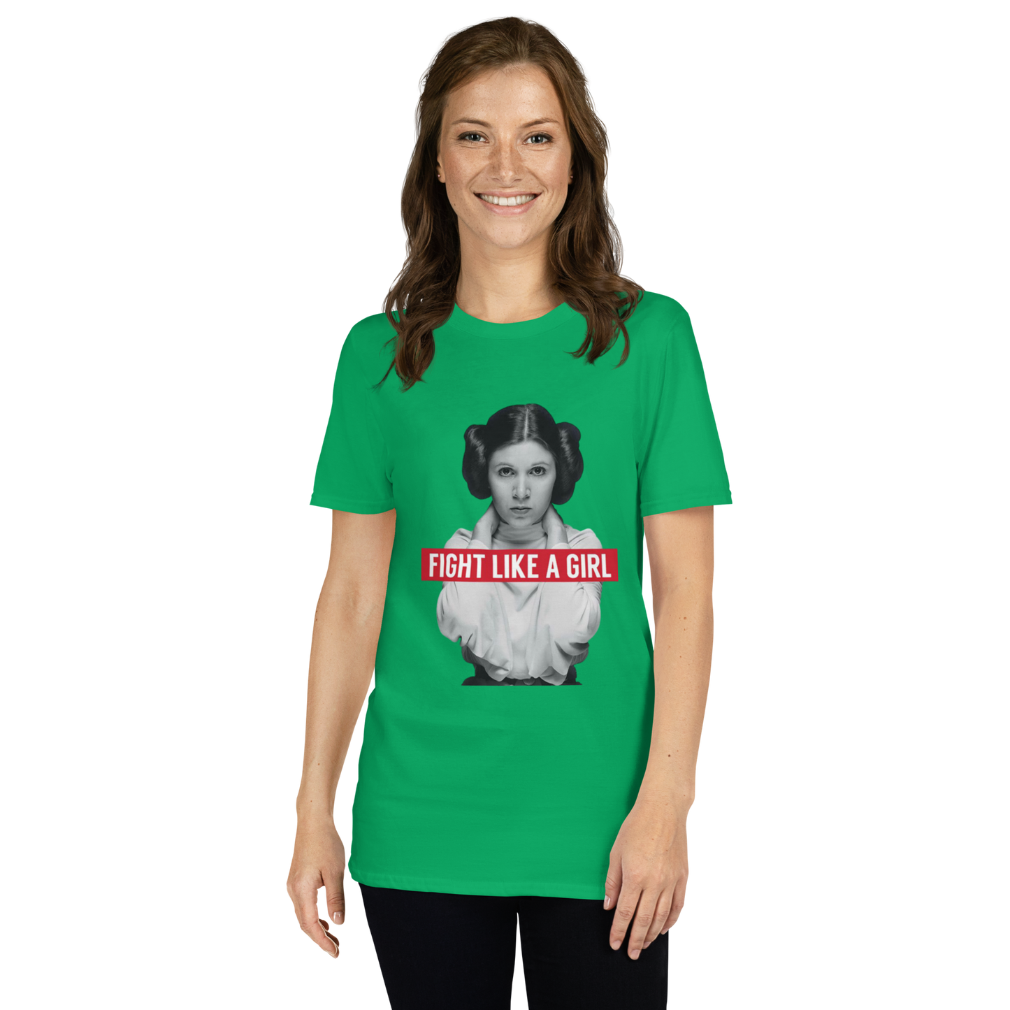 Fight Like a Girl - Princess Leia Short-Sleeve Unisex T-Shirt