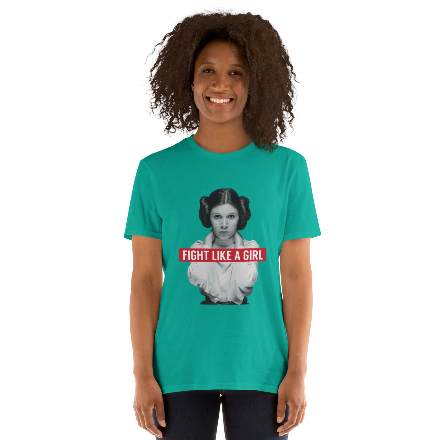 Fight Like a Girl - Princess Leia Short-Sleeve Unisex T-Shirt