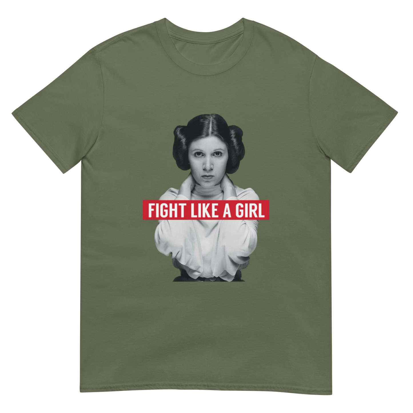 Fight Like a Girl - Princess Leia Short-Sleeve Unisex T-Shirt