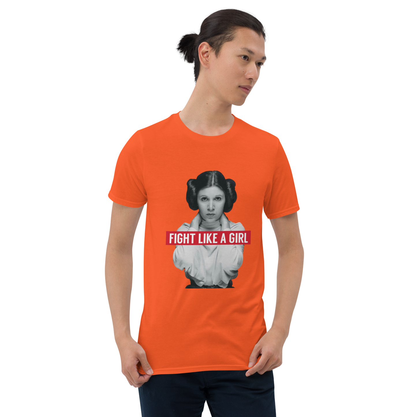 Fight Like a Girl - Princess Leia Short-Sleeve Unisex T-Shirt