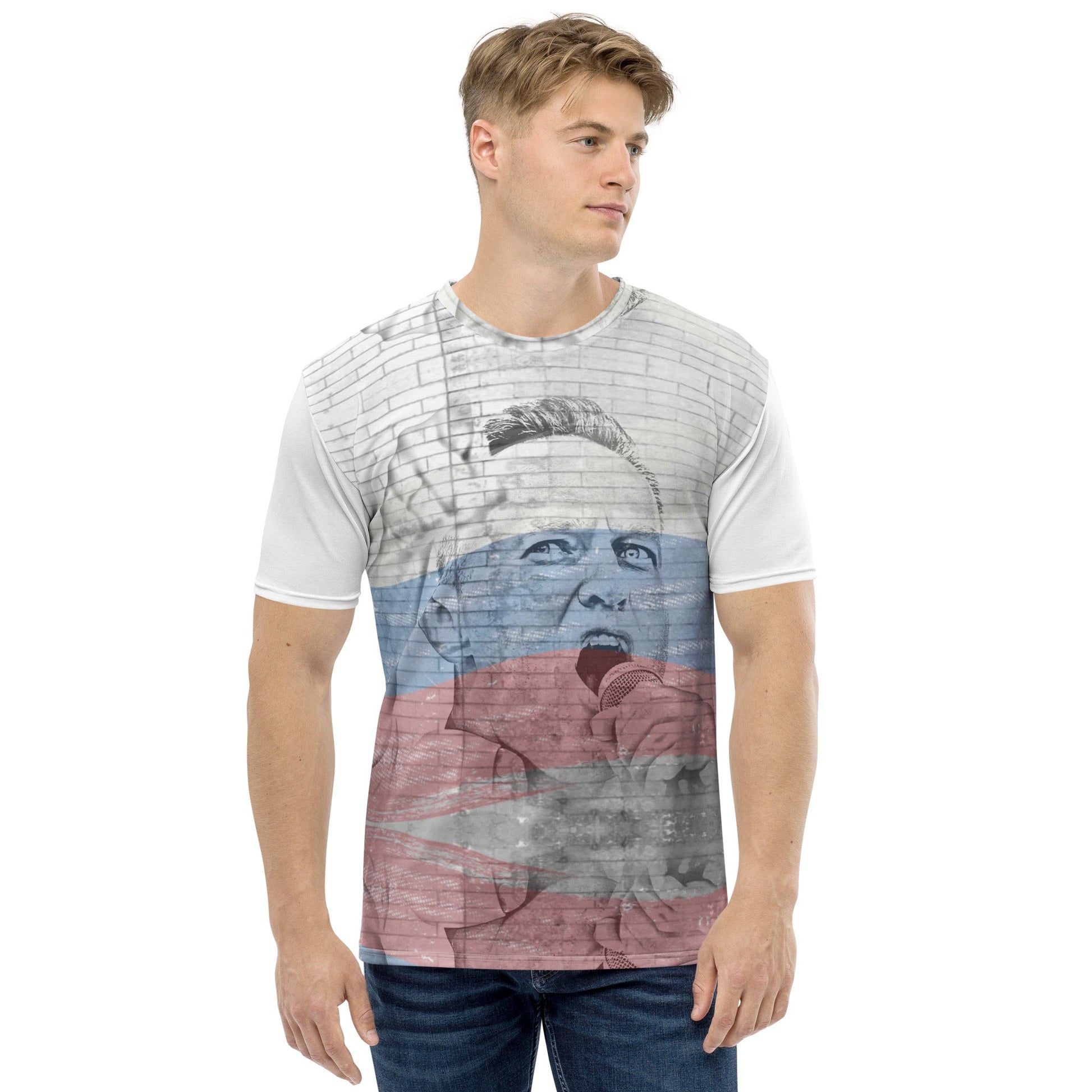 Alexei Navalny All - Over Print Men's Crew Neck T-Shirt - Propaganda Department