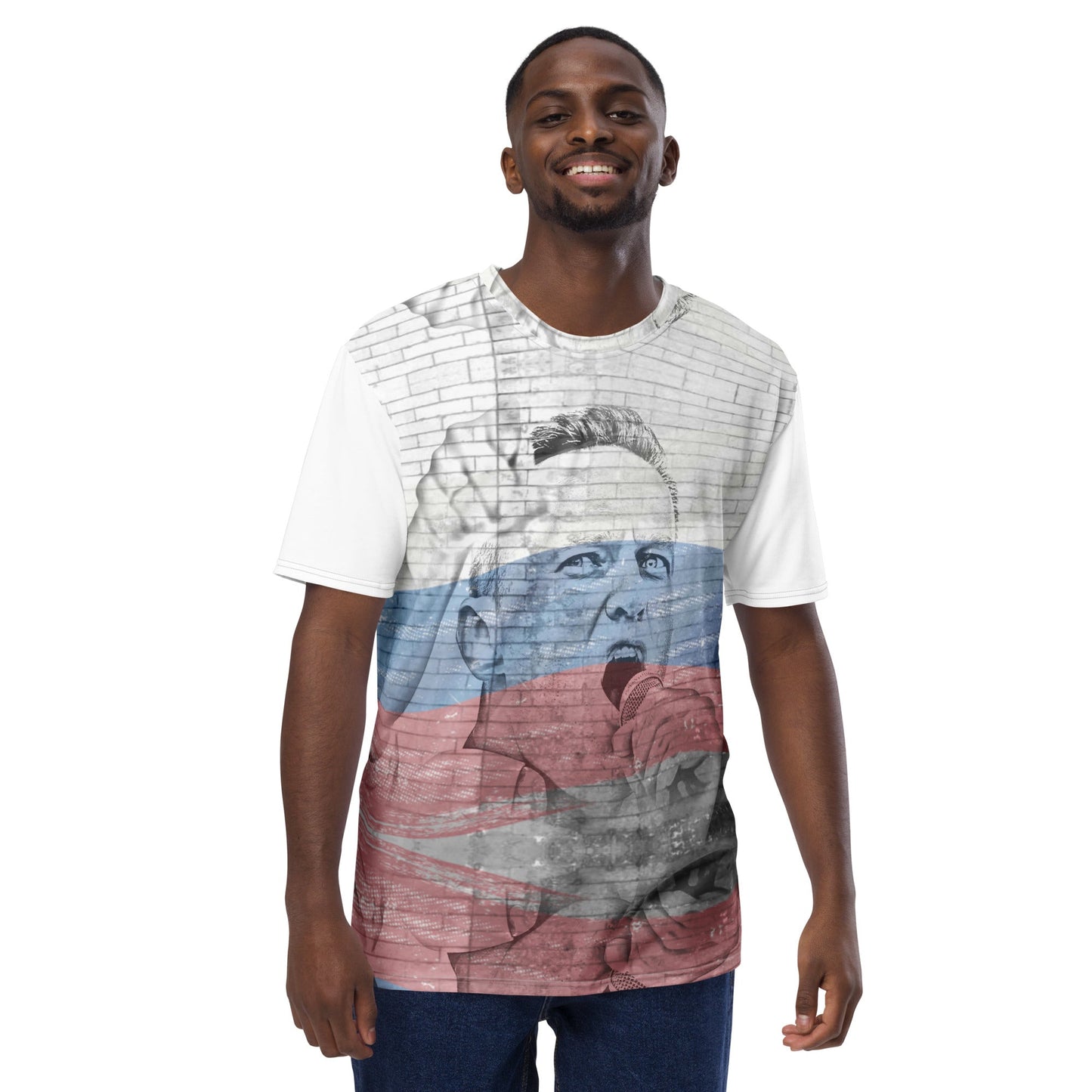 Alexei Navalny All - Over Print Men's Crew Neck T-Shirt - Propaganda Department
