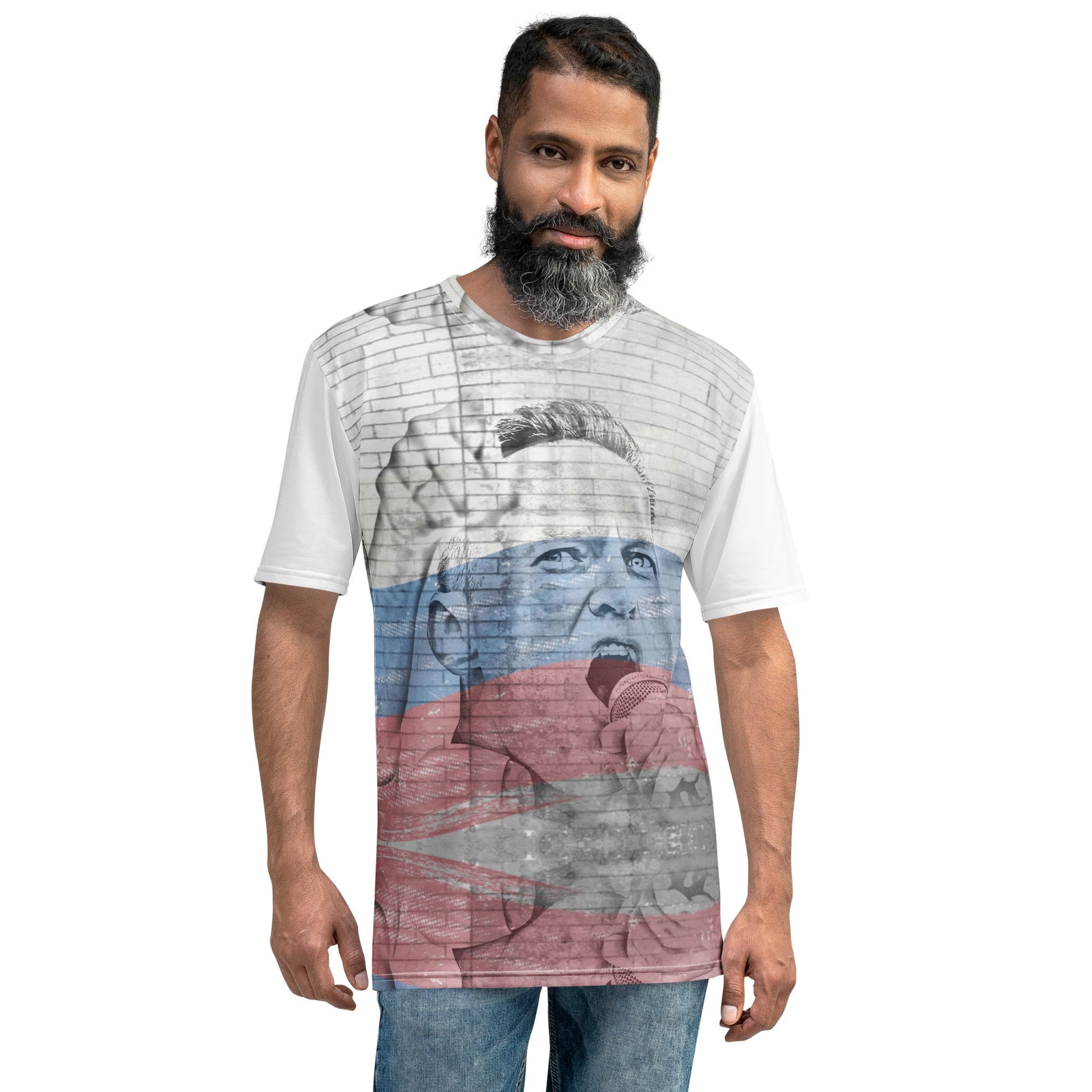 Alexei Navalny All - Over Print Men's Crew Neck T-Shirt - Propaganda Department