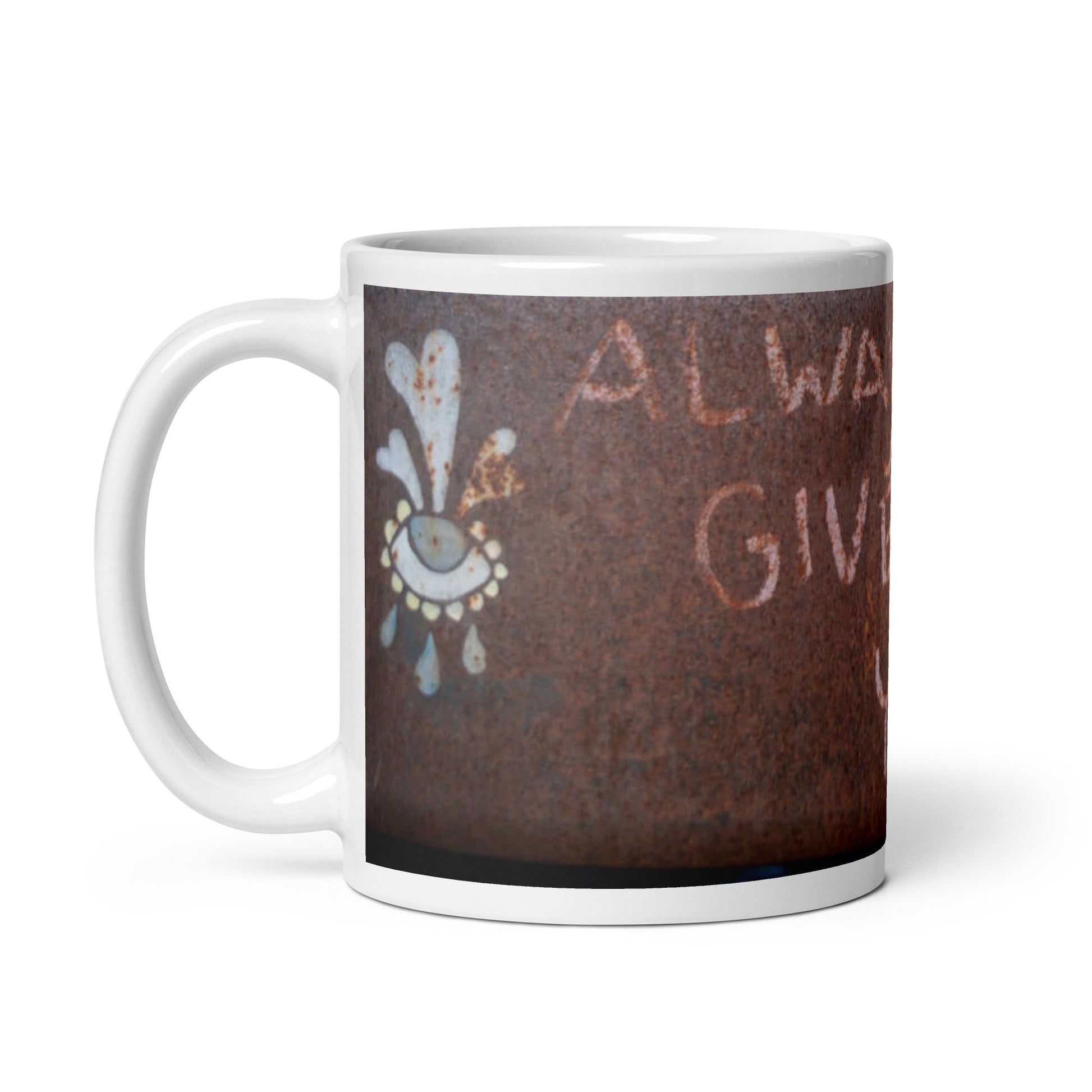 Always Give What You Can Graffiti Mug - Propaganda Department