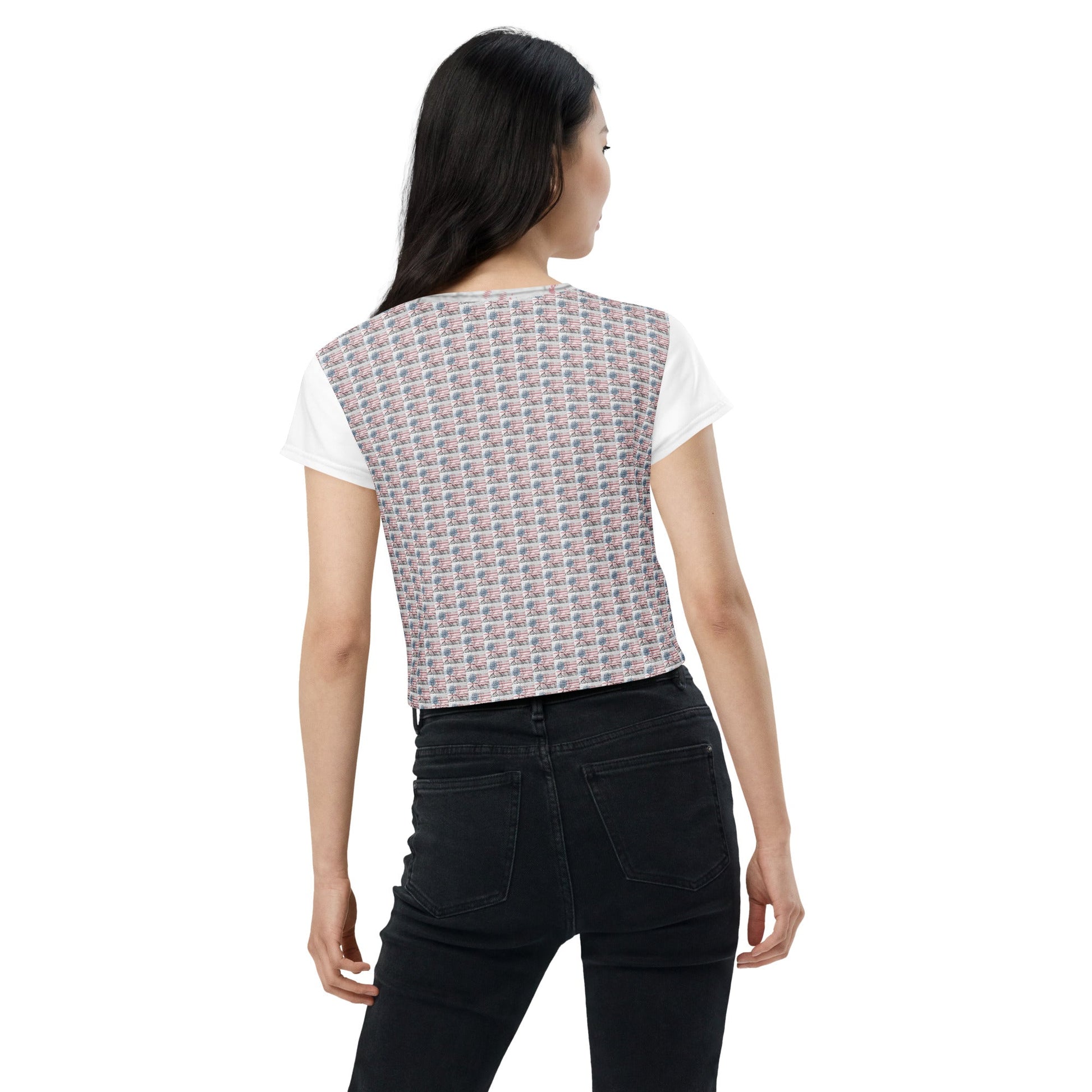 Angela Davis All - Over Print Crop T-Shirt - Propaganda Department