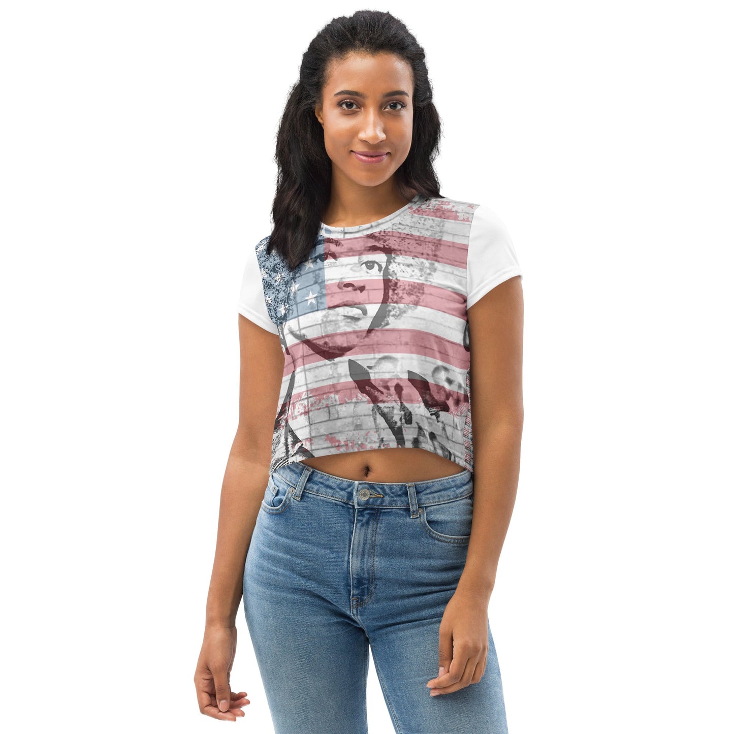 Angela Davis All - Over Print Crop T-Shirt - Propaganda Department