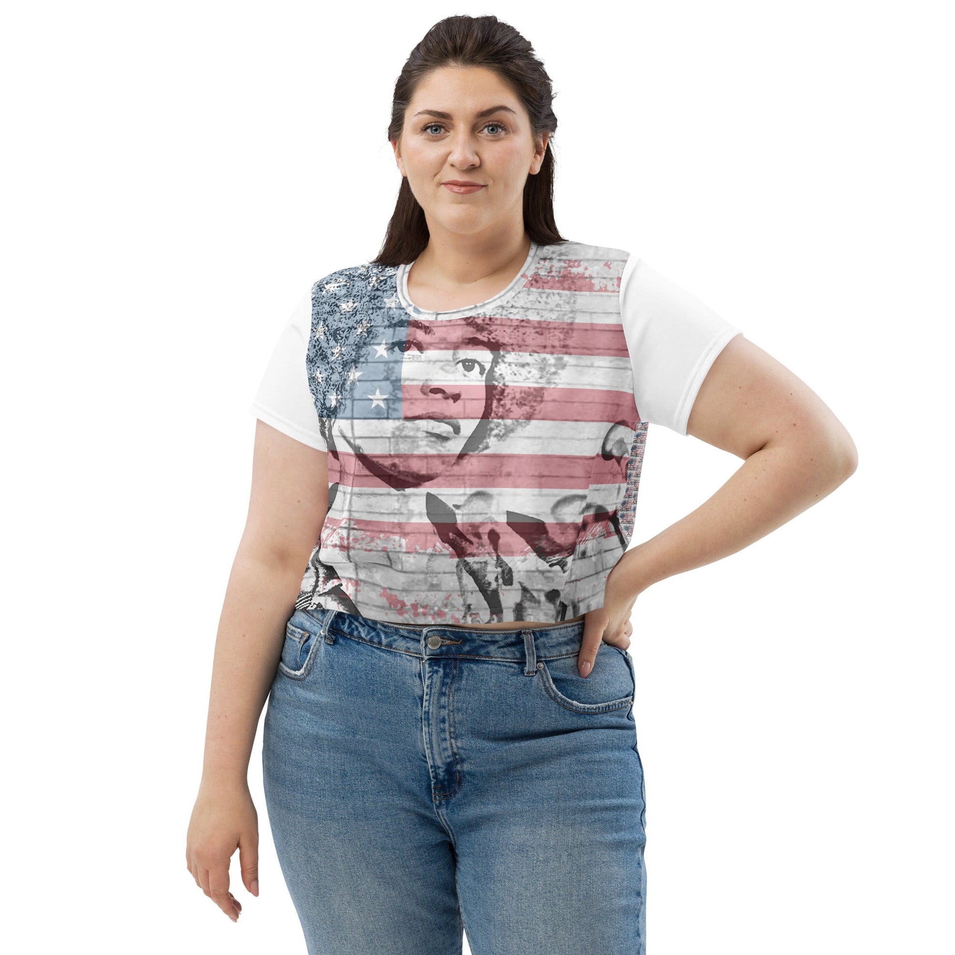 Angela Davis All - Over Print Crop T-Shirt - Propaganda Department