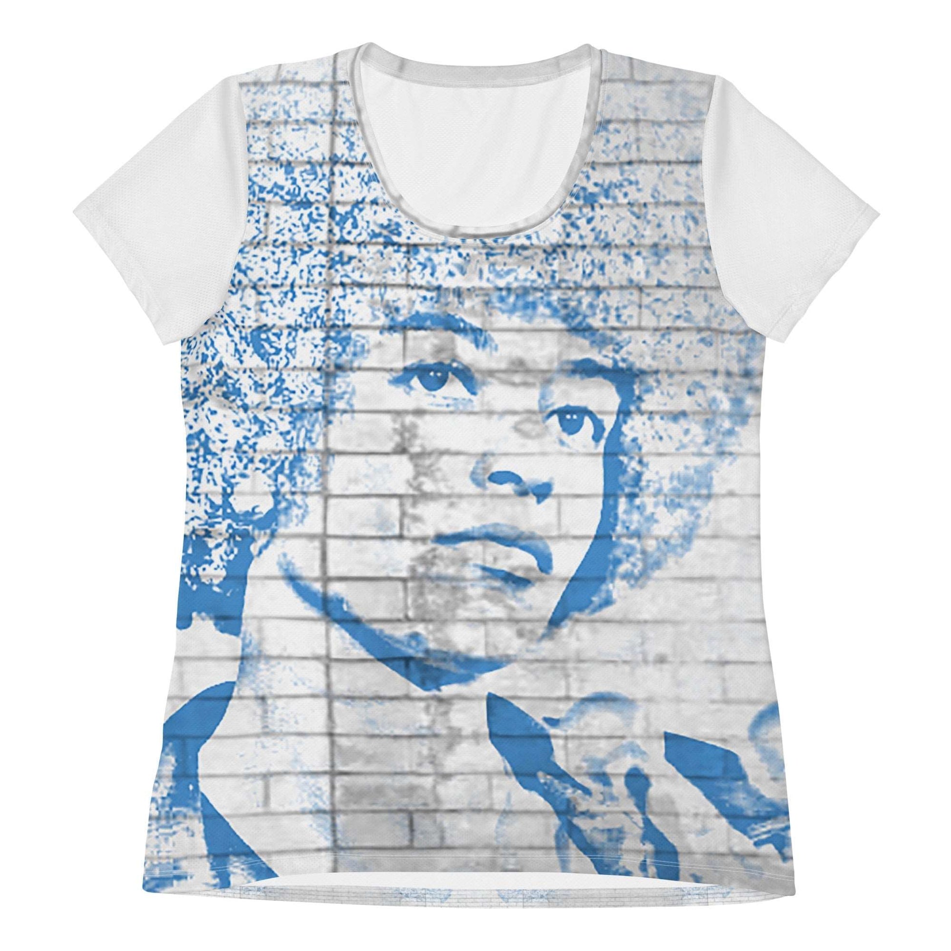 Angela Davis All - Over Print Women's Athletic T-shirt - Propaganda Department