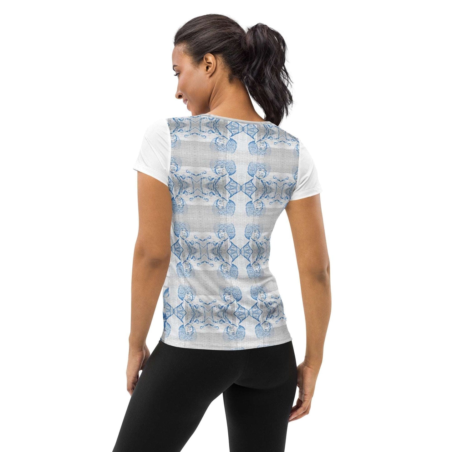 Angela Davis All - Over Print Women's Athletic T-shirt - Propaganda Department