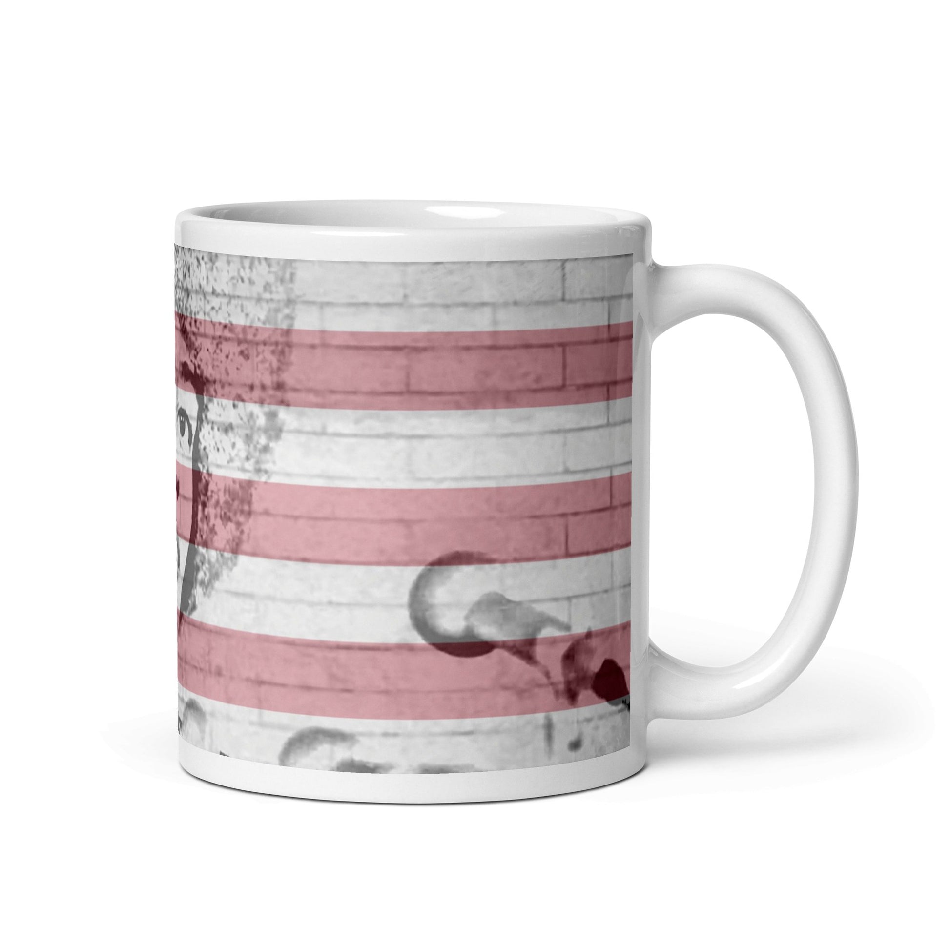 Angela Davis glossy ceramic mug, civil rights activist portrait, Pen vs Sword