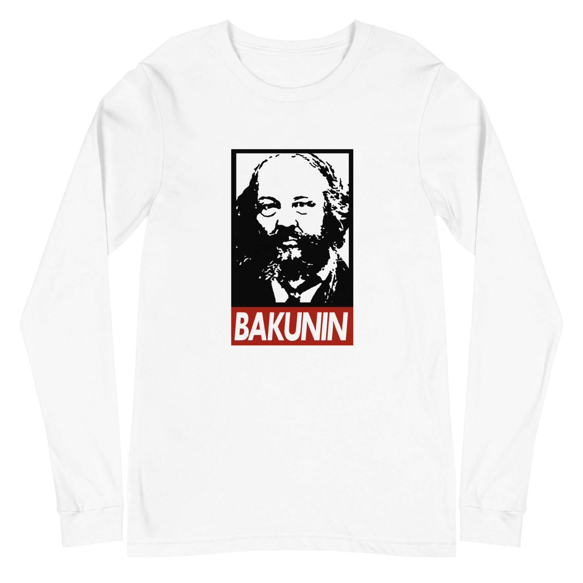 Mikhail Bakunin anarchist thinker long sleeve tee, radical tradition fashion, Pen vs Sword
