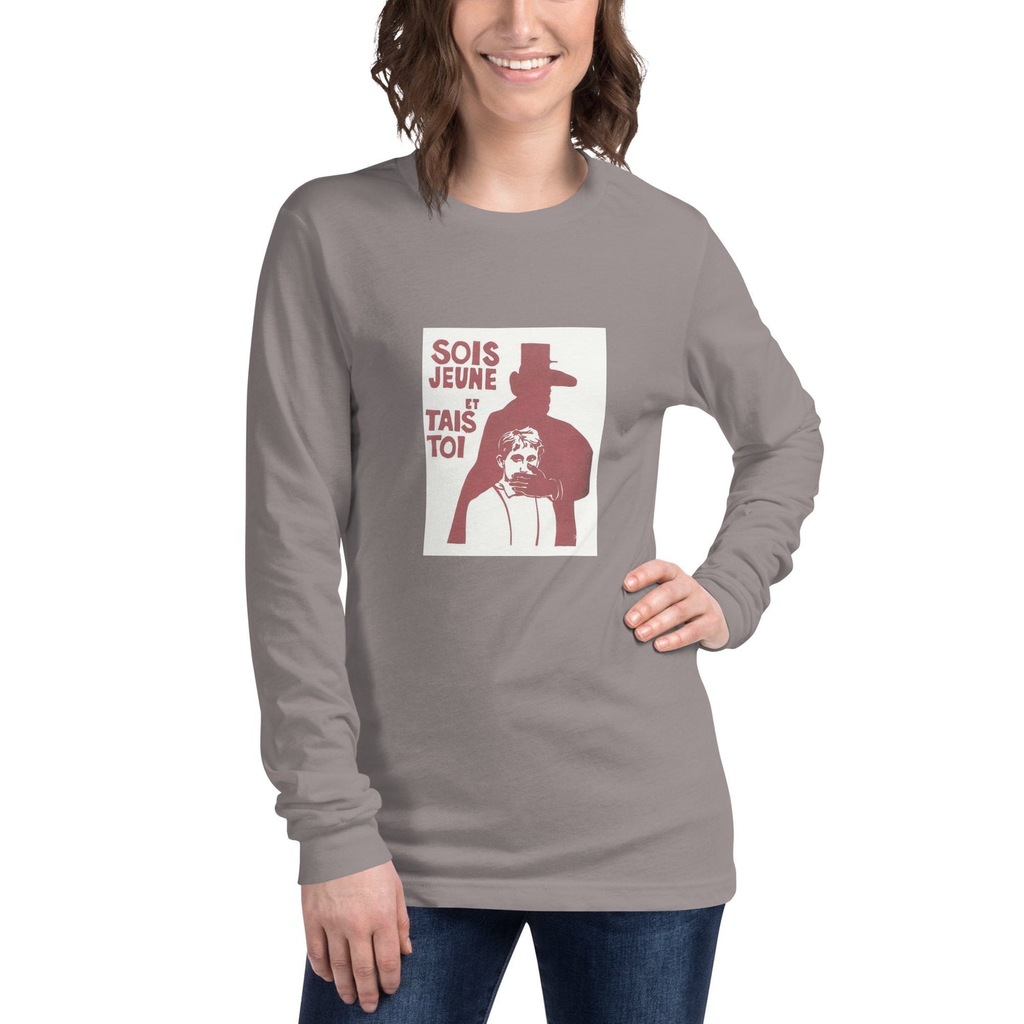 May 1968 Be Young and Shut Up - Unisex Long Sleeve Tee - Propaganda Department