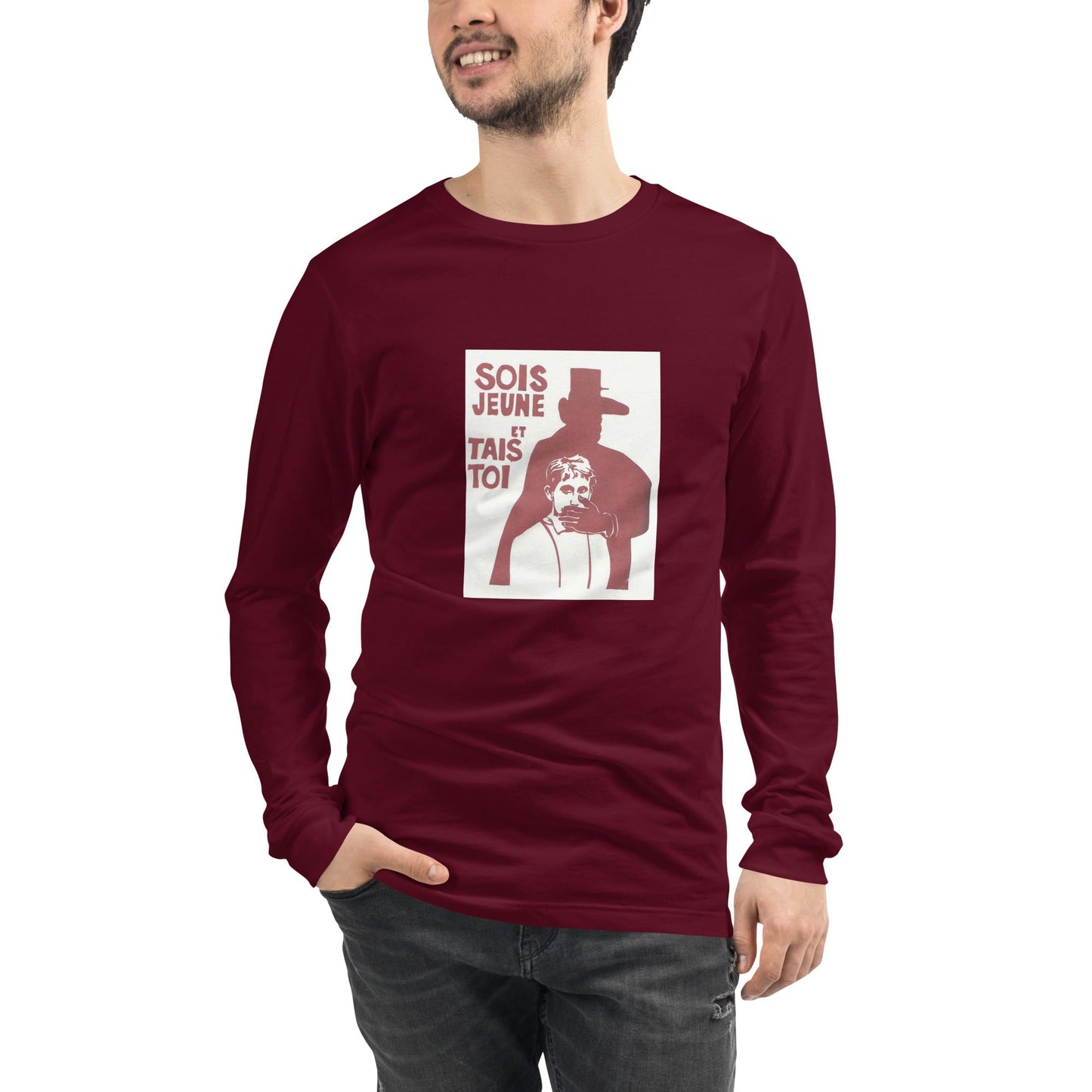 May 1968 Be Young and Shut Up - Unisex Long Sleeve Tee - Propaganda Department