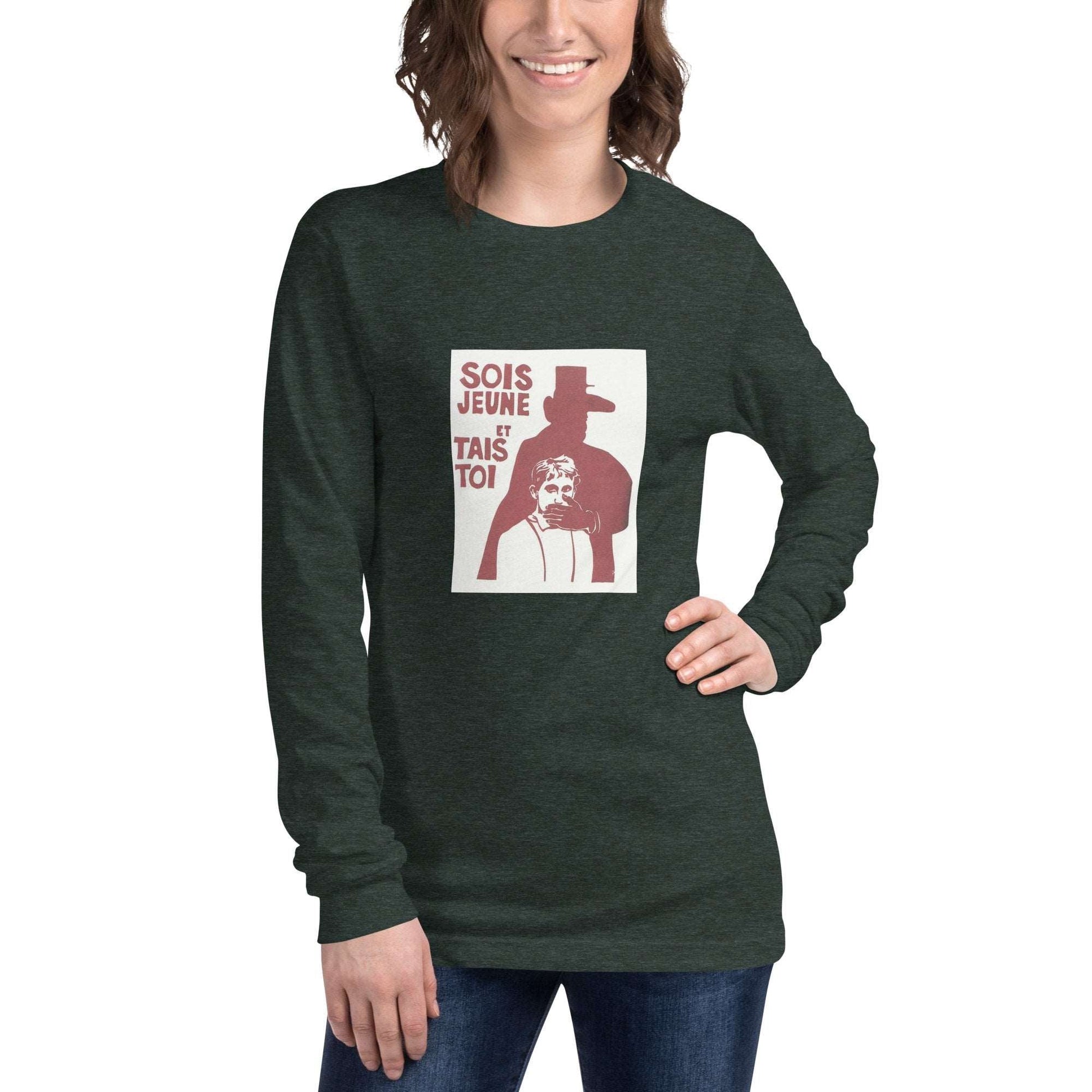 May 1968 Be Young and Shut Up - Unisex Long Sleeve Tee - Propaganda Department