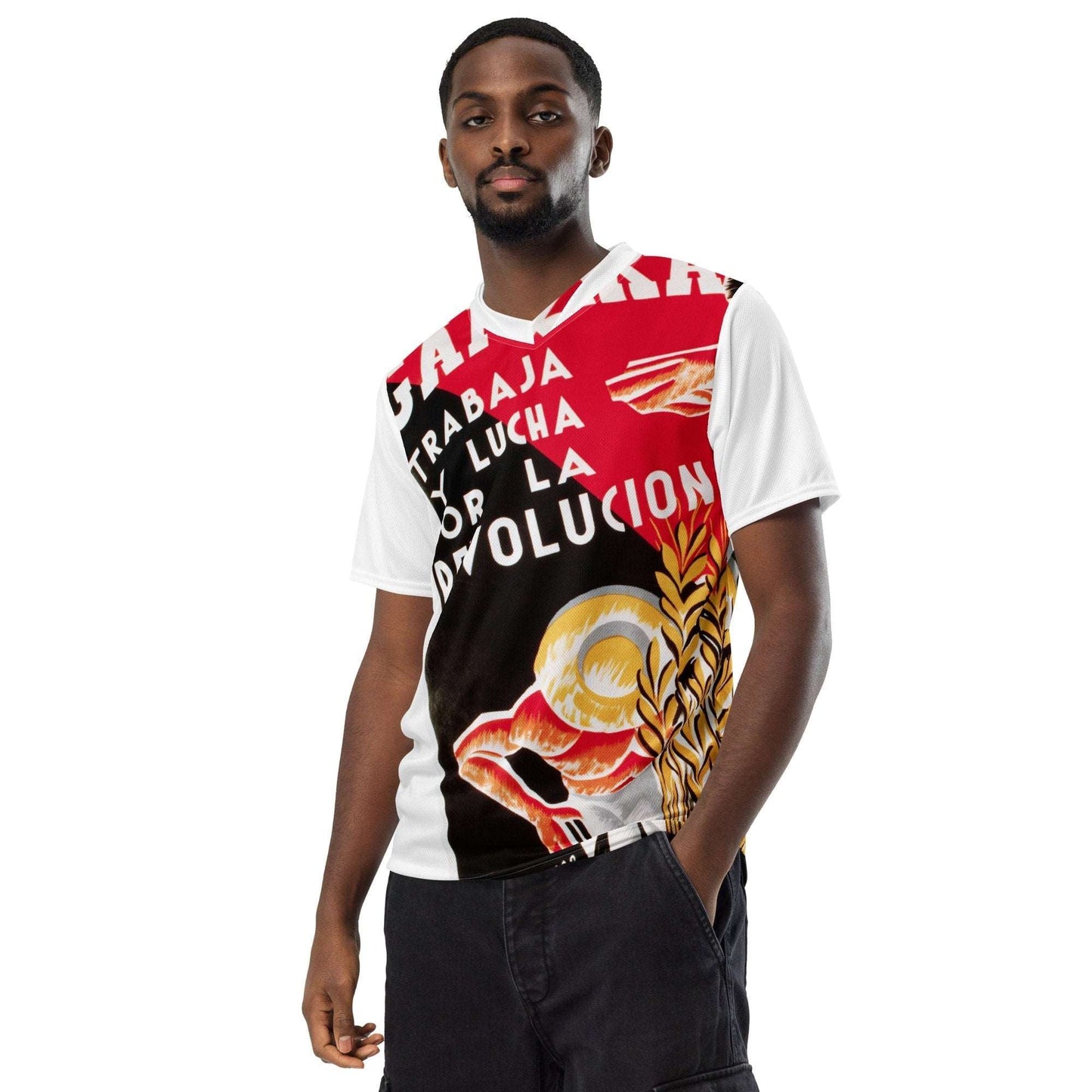 Camarada Anti - Fascist poster - Recycled unisex sports jersey - Propaganda Department