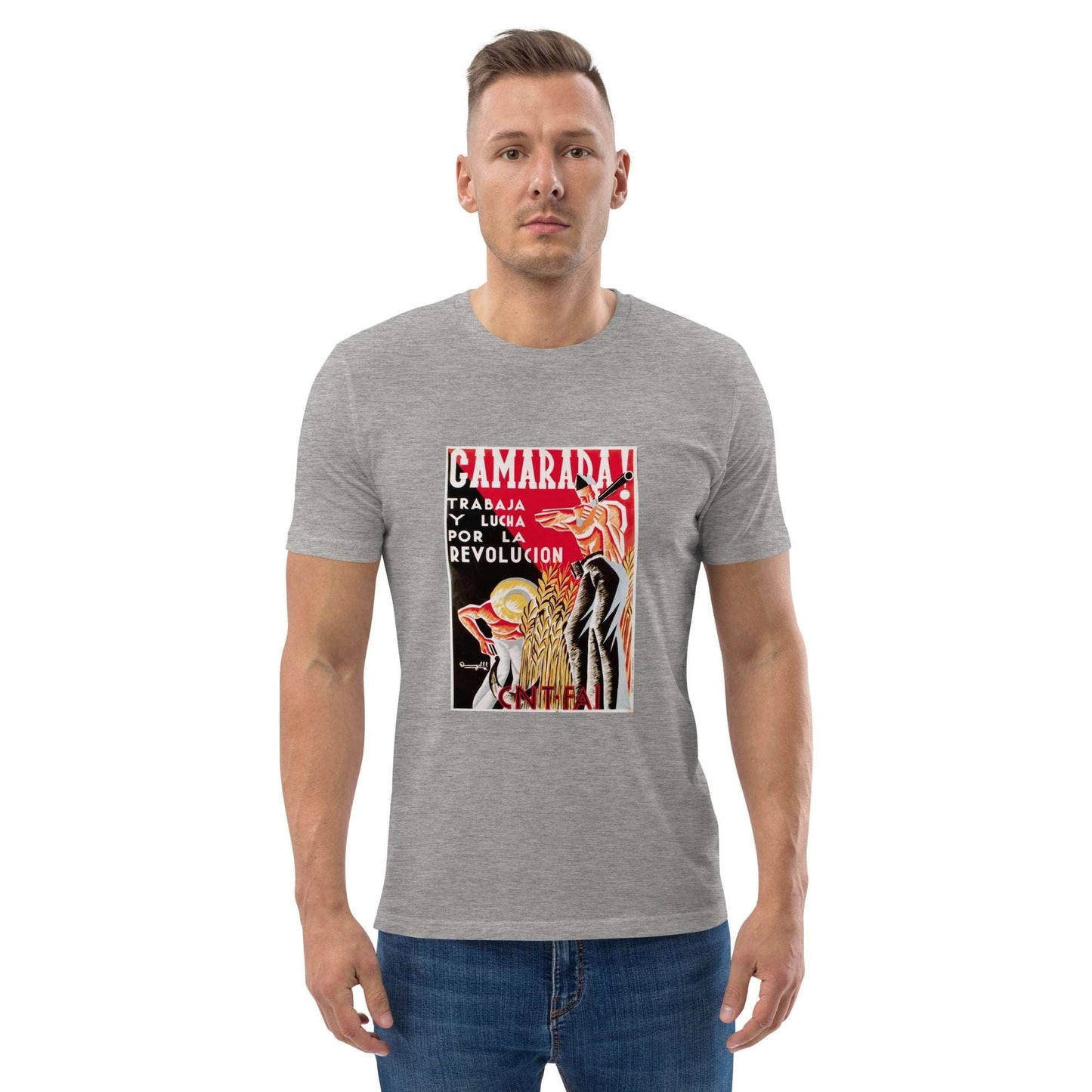 Camarada Anti - Fascist Poster Unisex organic cotton t-shirt - Propaganda Department