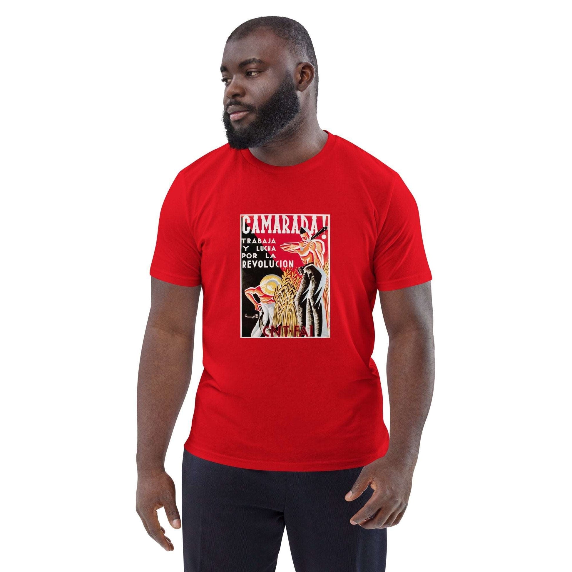 Camarada Anti - Fascist Poster Unisex organic cotton t-shirt - Propaganda Department