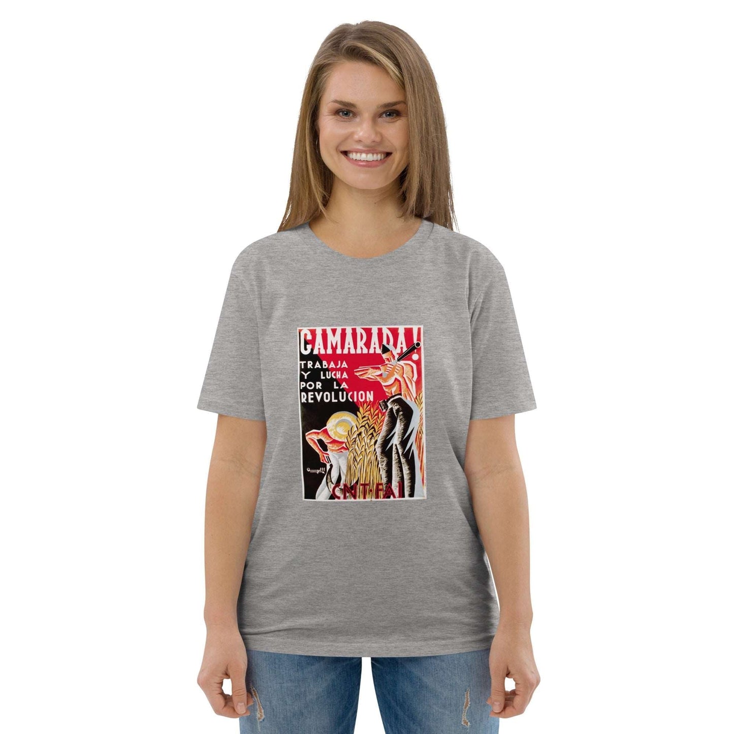 Camarada Anti - Fascist Poster Unisex organic cotton t-shirt - Propaganda Department