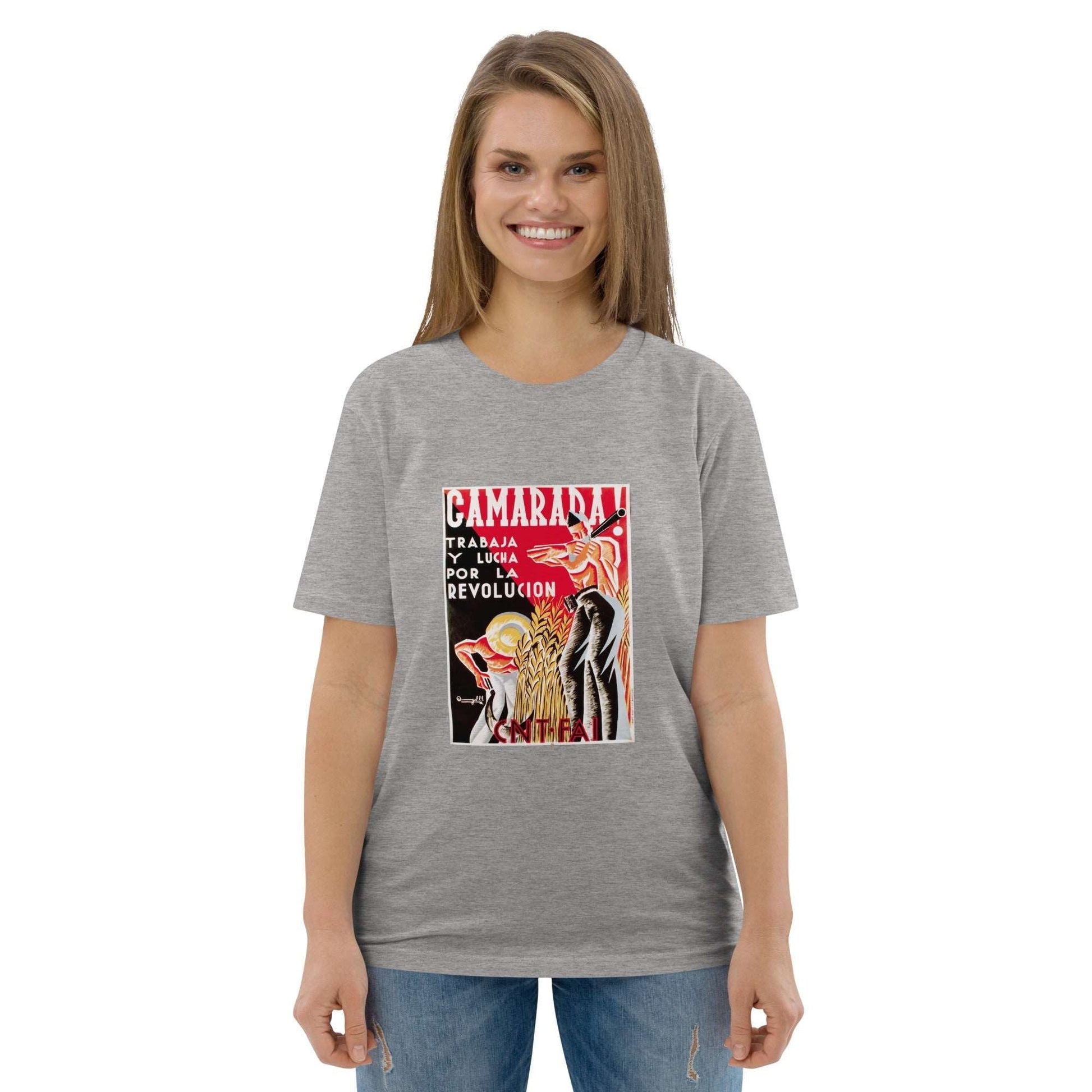 Camarada Anti - Fascist Poster Unisex organic cotton t-shirt - Propaganda Department