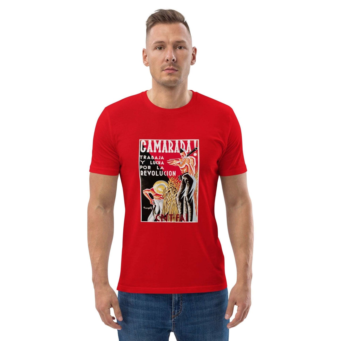 Camarada Anti - Fascist Poster Unisex organic cotton t-shirt - Propaganda Department