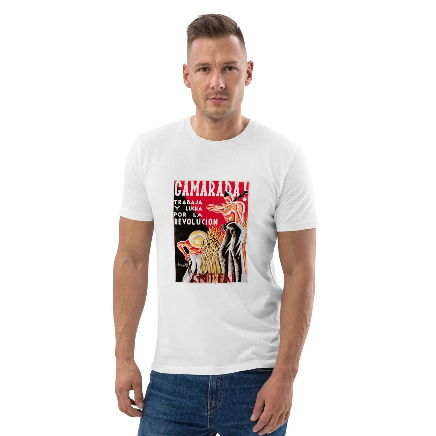 Camarada Anti - Fascist Poster Unisex organic cotton t-shirt - Propaganda Department