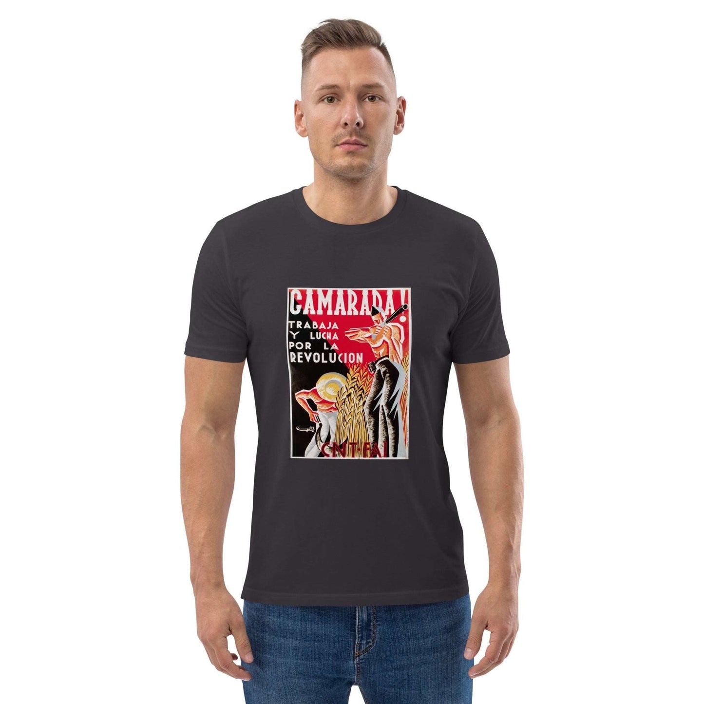 Camarada Anti - Fascist Poster Unisex organic cotton t-shirt - Propaganda Department