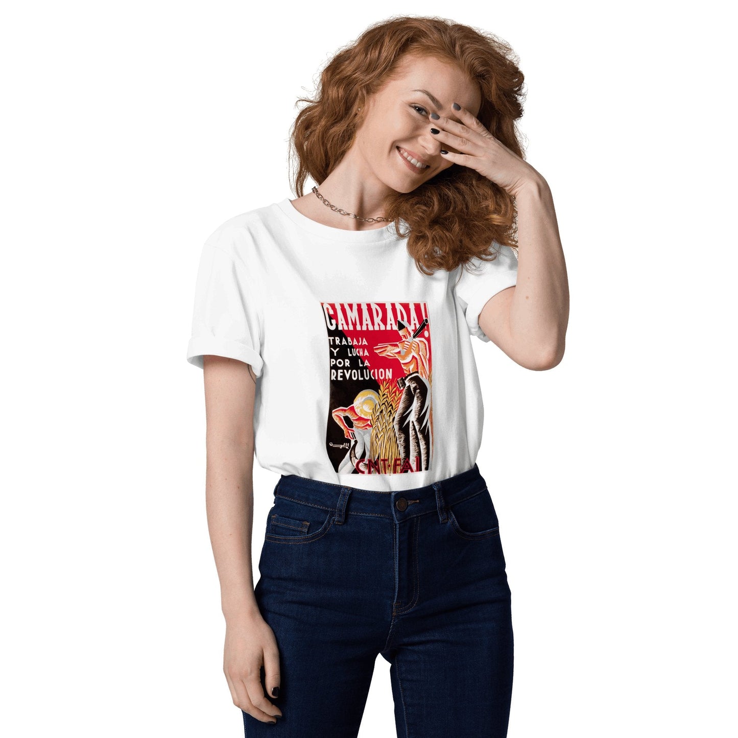 Camarada Anti - Fascist Poster Unisex organic cotton t-shirt - Propaganda Department