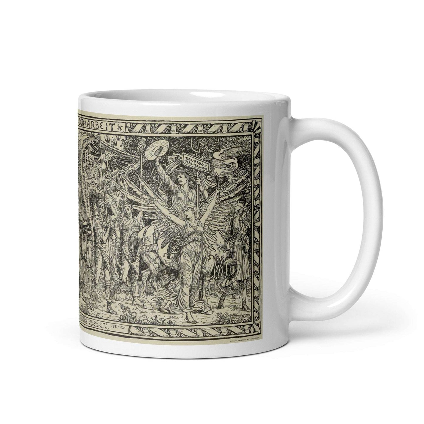 Walter Crane Der Triumph Labour Day Mug - Propaganda Department