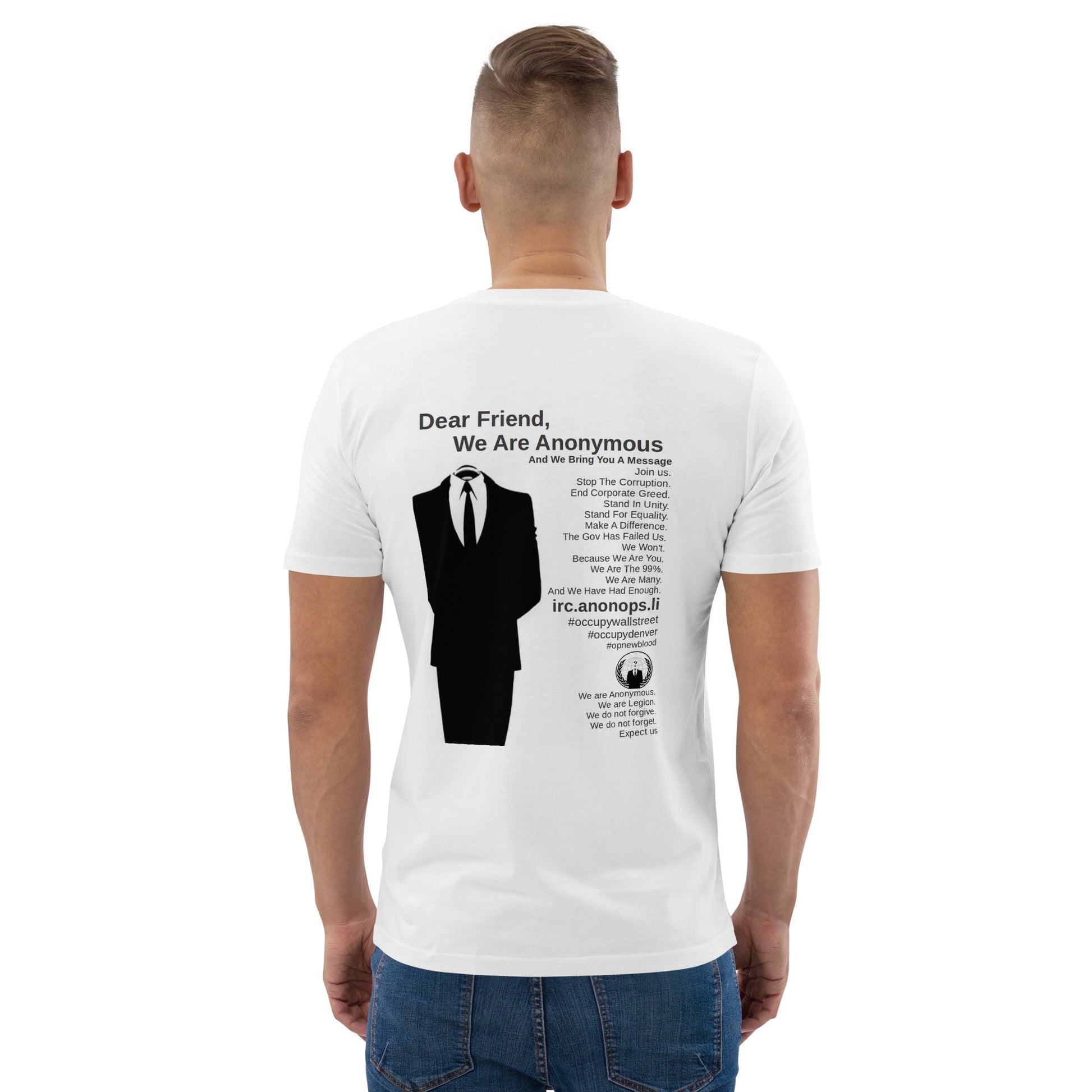 Anonymous 'For a Better World' - Unisex organic cotton t-shirt - Propaganda Department