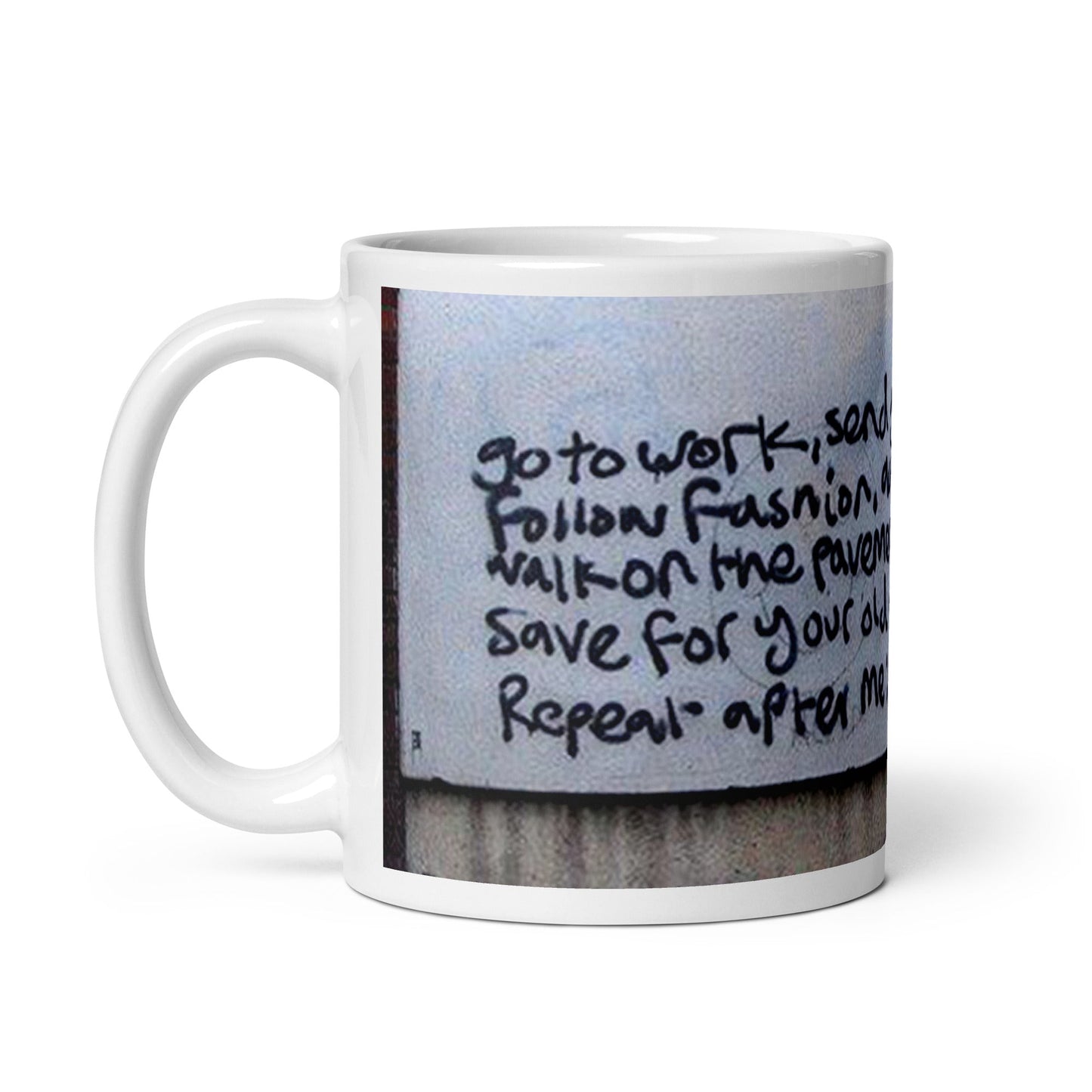 I Am Free Graffiti Ceramic Mug - Propaganda Department