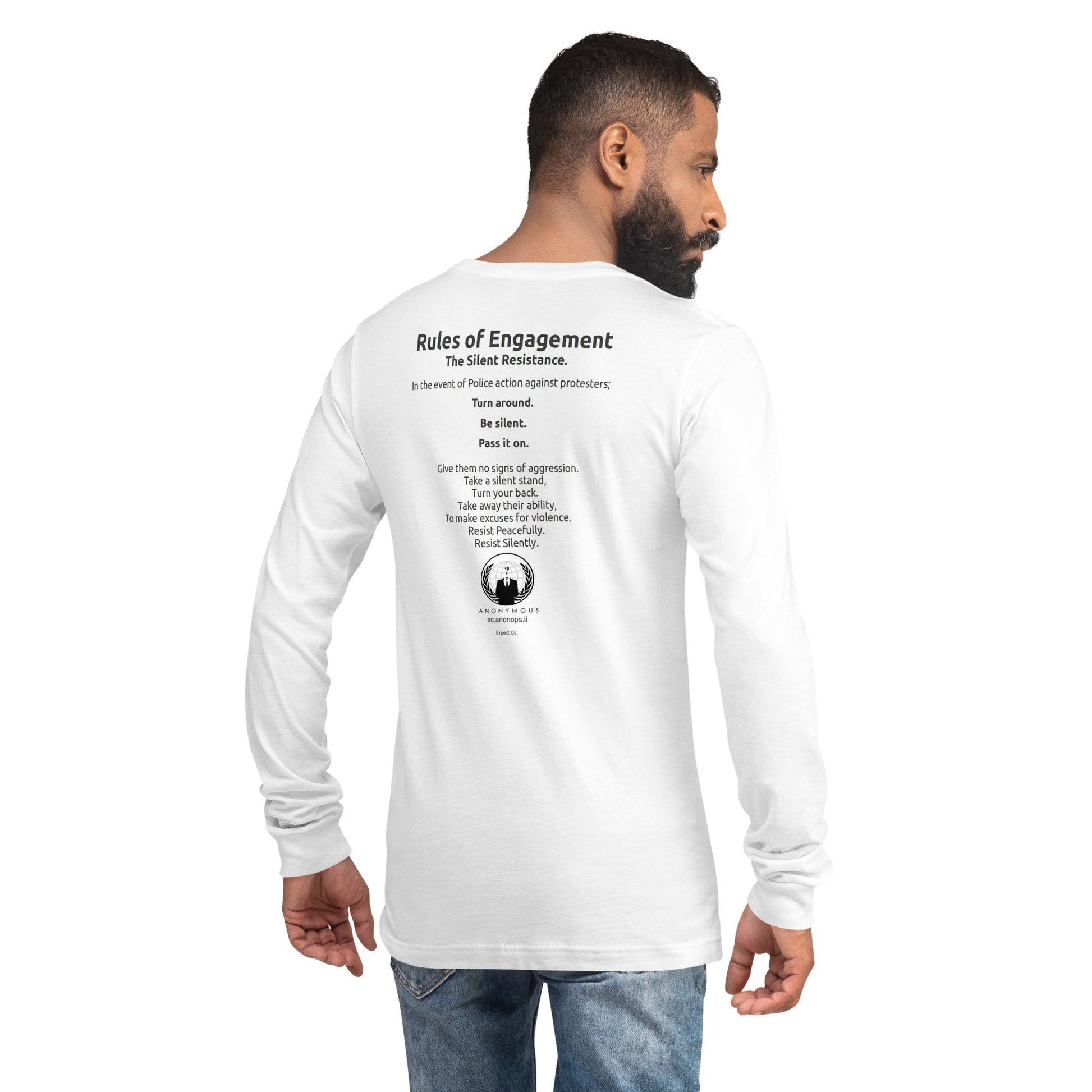 Anonymous rules of engagement - Unisex Long Sleeve Tee - Propaganda Department