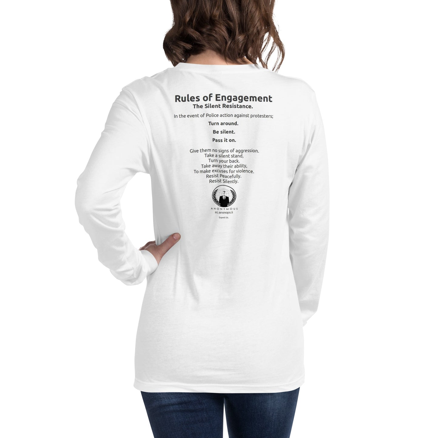 Anonymous rules of engagement - Unisex Long Sleeve Tee - Propaganda Department