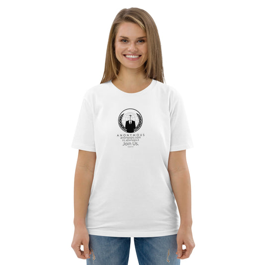 Anonymous rules of engagement - Join Us Unisex organic cotton t-shirt - Propaganda Department