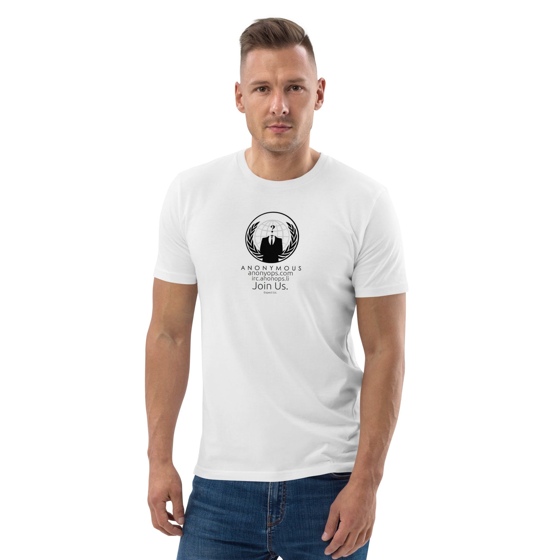 Anonymous rules of engagement - Join Us Unisex organic cotton t-shirt - Propaganda Department